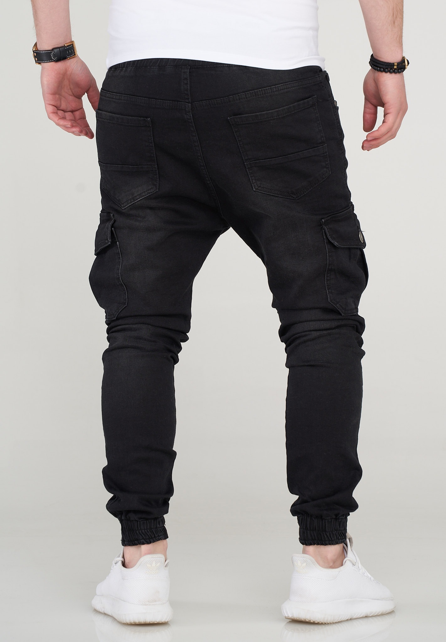 behype Slim-fit-Jeans »KIANS«, mit Biker-Steppung