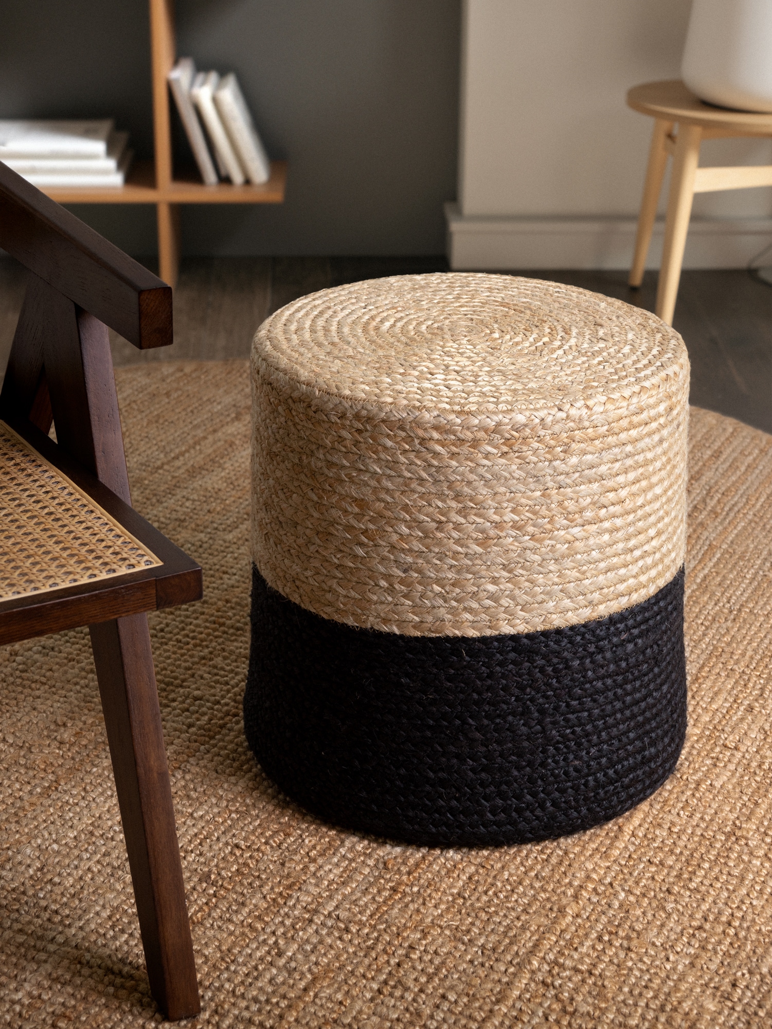 HANSE Home Pouf »Jutta, Jute«, (1 St.), Jute, Natur, Wohnzimmer, Esszimmer, Schlafzimmer, Flur, Modern, Boho