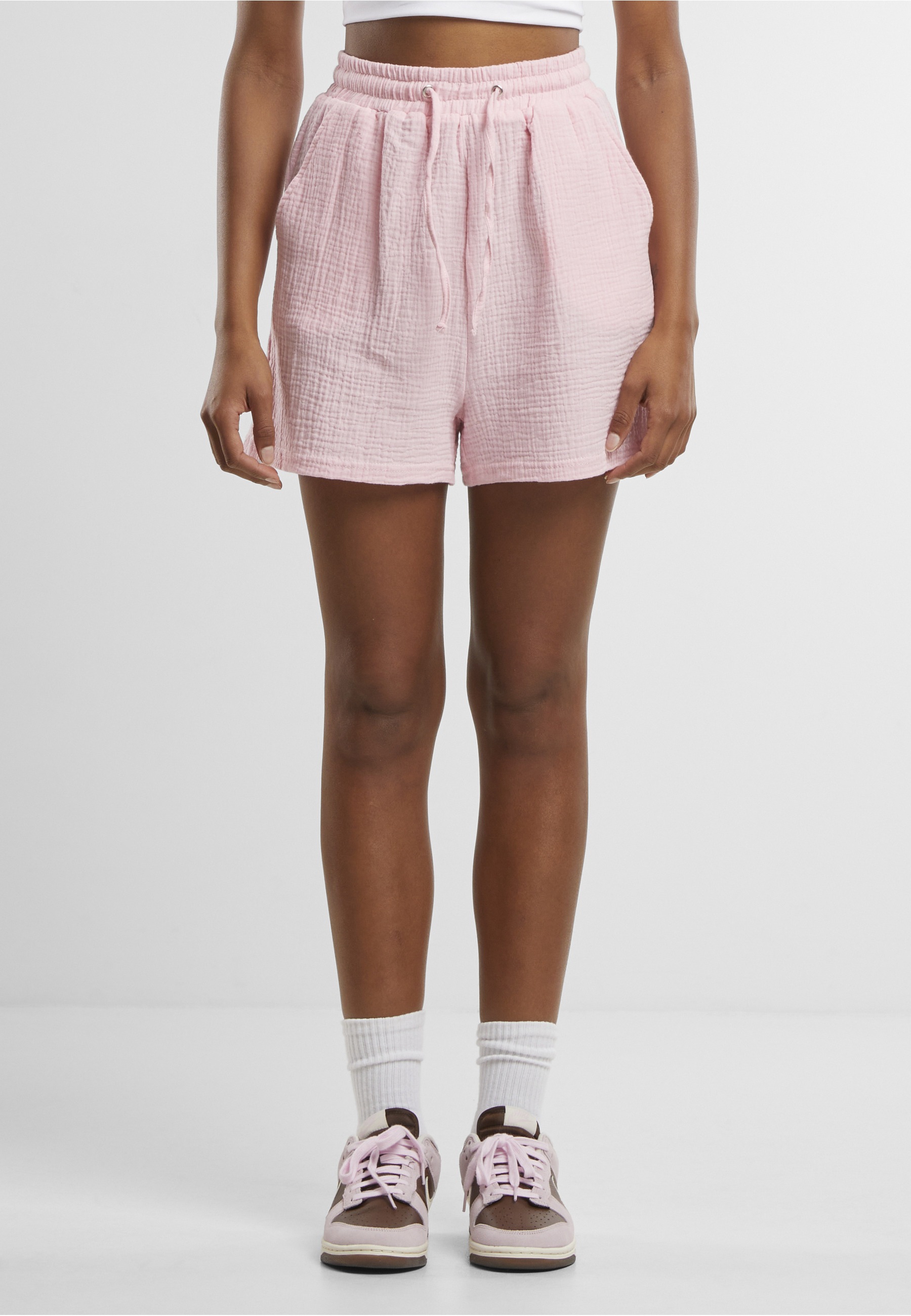 URBAN CLASSICS Sweatshorts »Urban Classics Ladies Musselin Shorts«