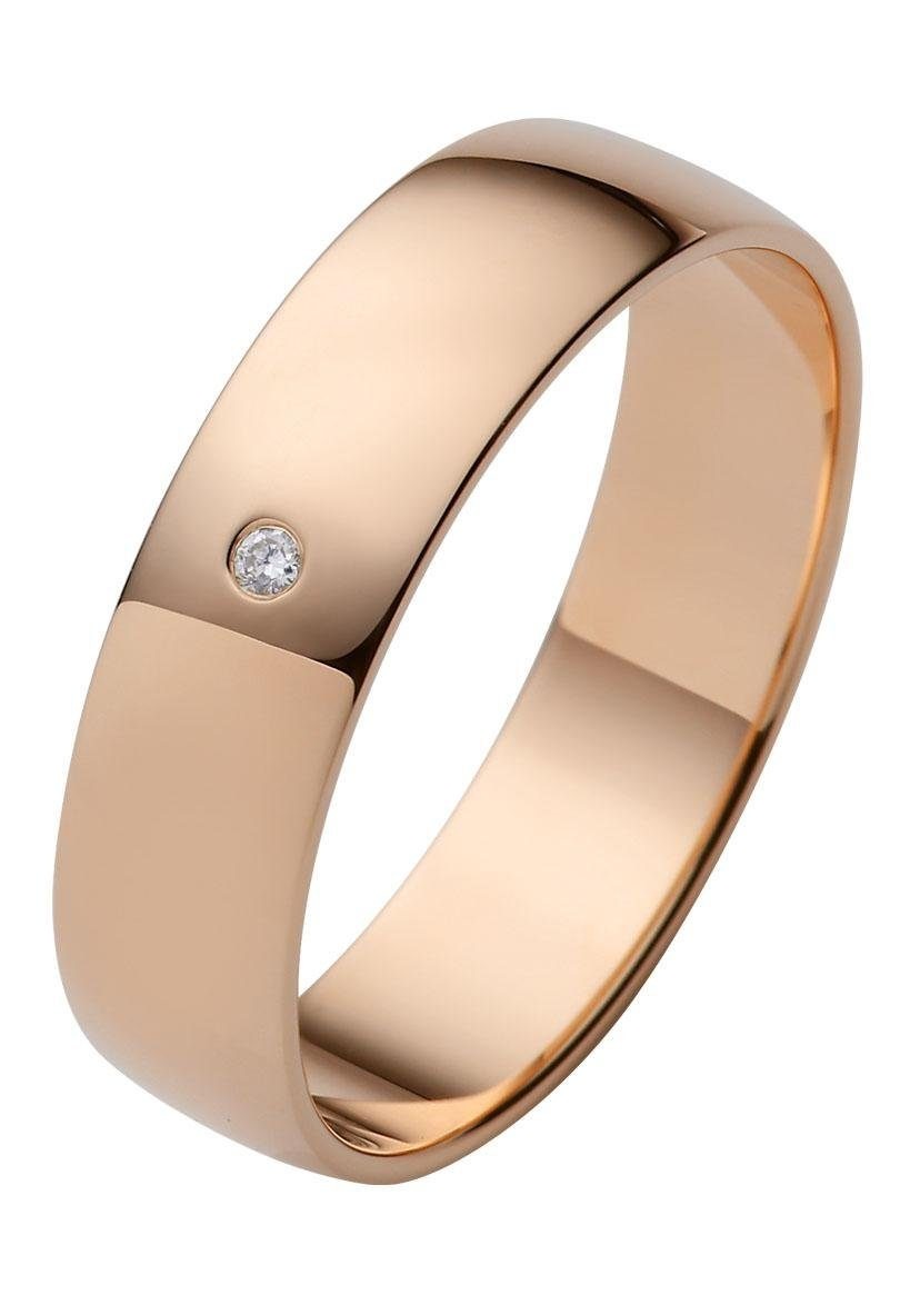Firetti Trauring »Schmuck Geschenk Gold Hochzeit Ehering Trauring "LIEBE"«, Made in Germany, wahlweise mit oder ohne Brillant