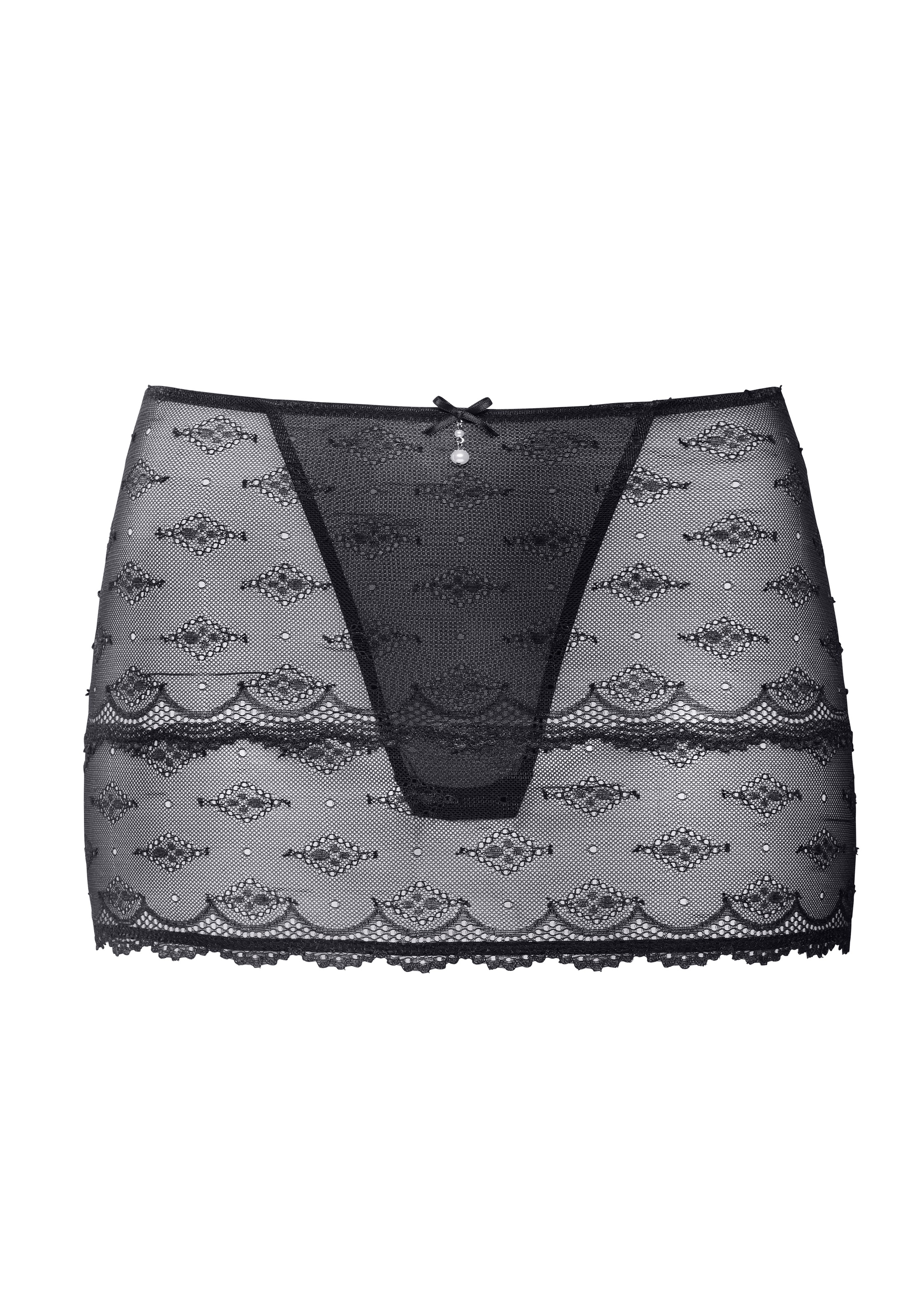 LASCANA Stringrock rundherum aus feiner, dezent transparenter Spitze, sexy günstig online kaufen