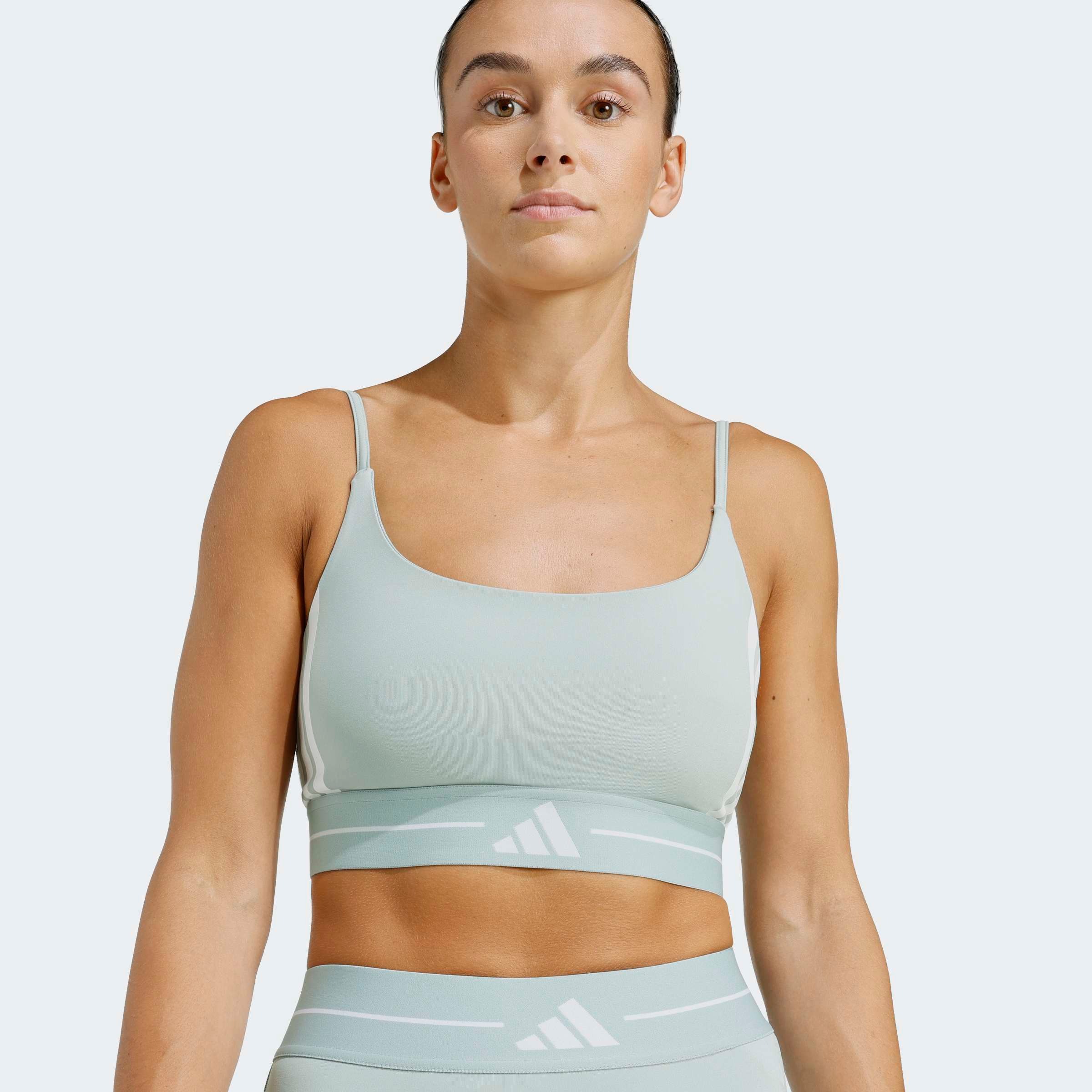 adidas Performance Sport-BH "HYPERGLAM 3-STREIFEN LIGHT SUPPORT BH" 1 günstig online kaufen