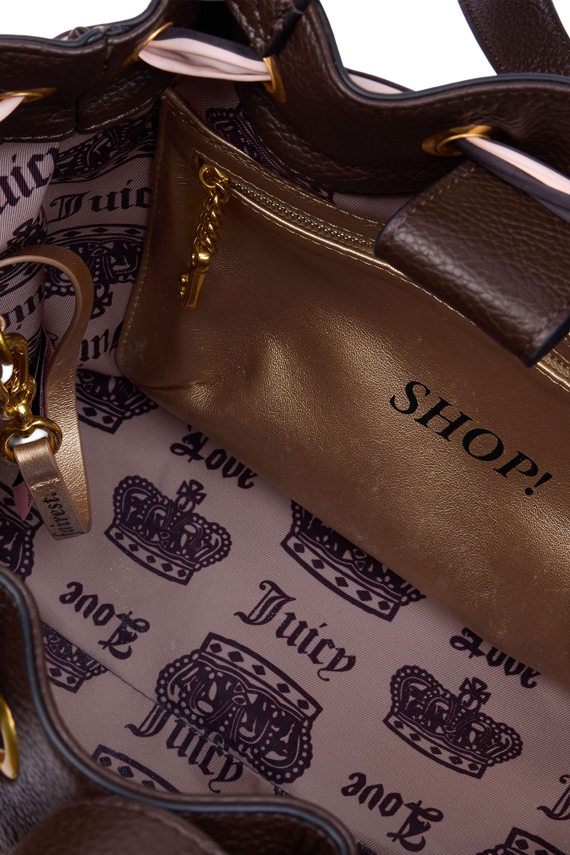 Juicy Couture Tragetasche »HERITAGE M. DOUBLE HANDLE BAG _ Damen«, Tragetasche Damen, Shopper, Einkaufstasche, Fashion, Lifestyle, Sale