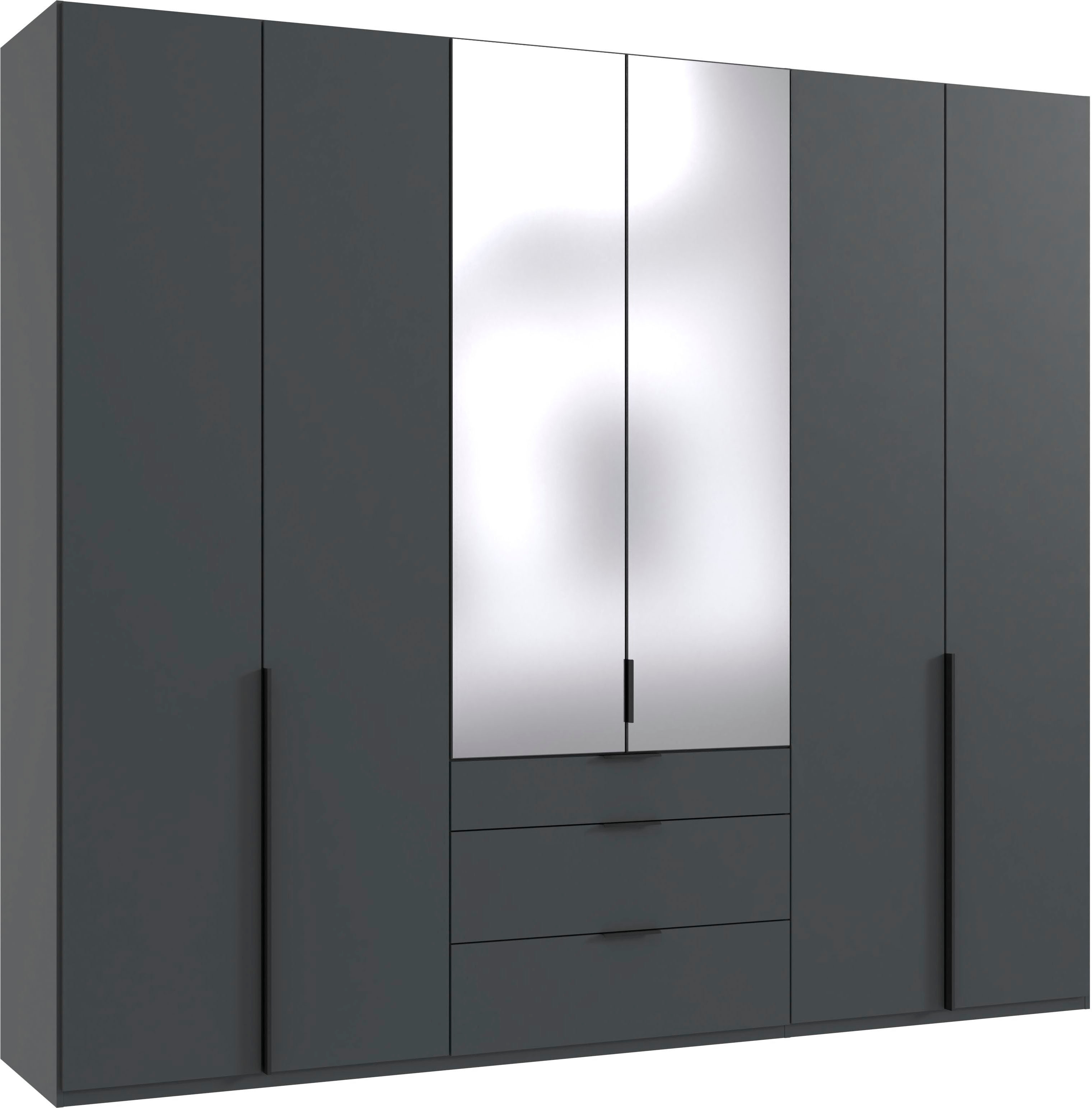 Wimex Drehtürenschrank "Mugano" mit langen oder kurzen Griffen aus Metall, in vielen Breiten, 208 oder 236 cm hoch, Made in Germany