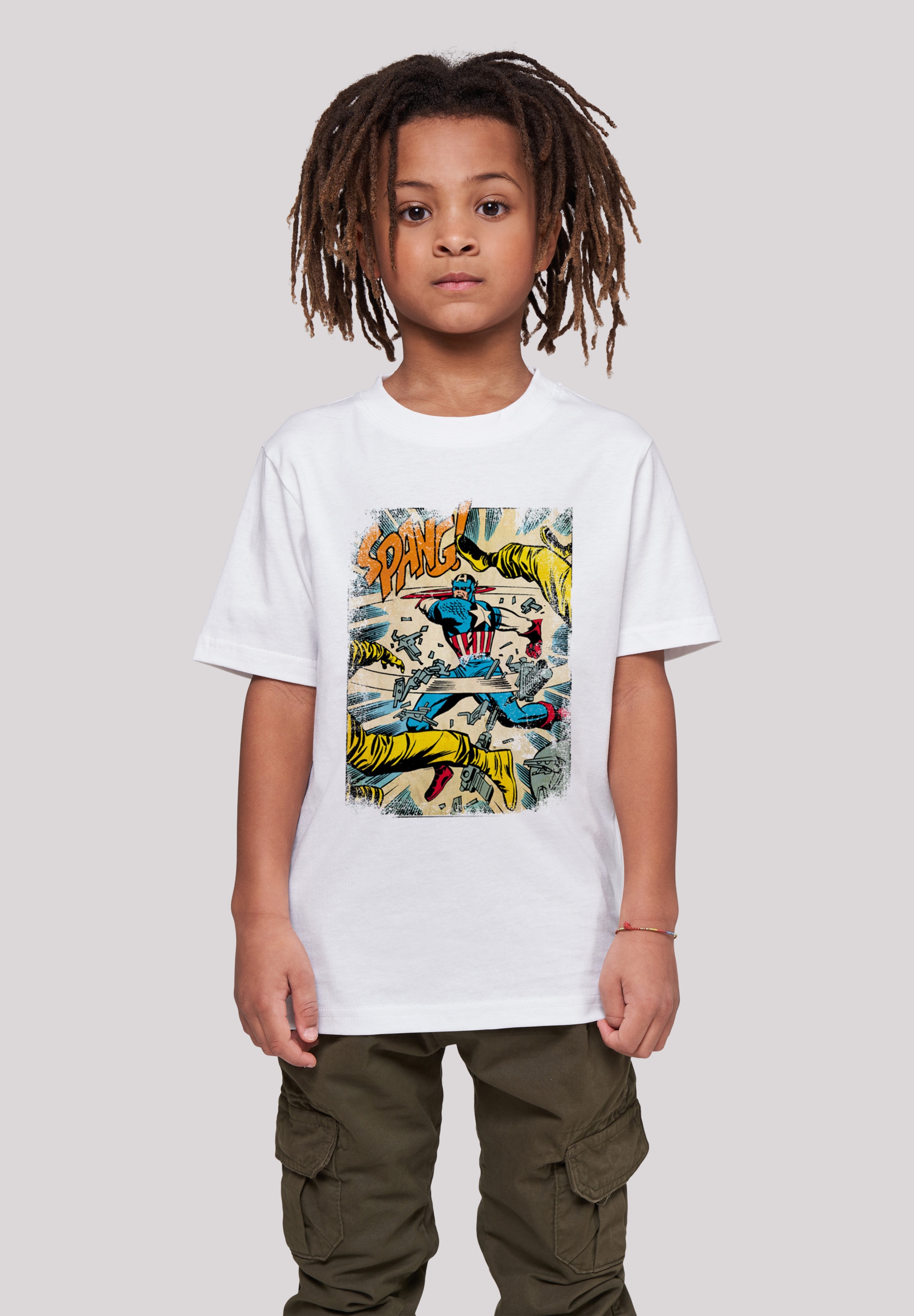 F4NT4STIC Kurzarmshirt »Kinder with tlg.) America Captain Tee«, Basic | Kids Marvel bestellen BAUR (1 Spang