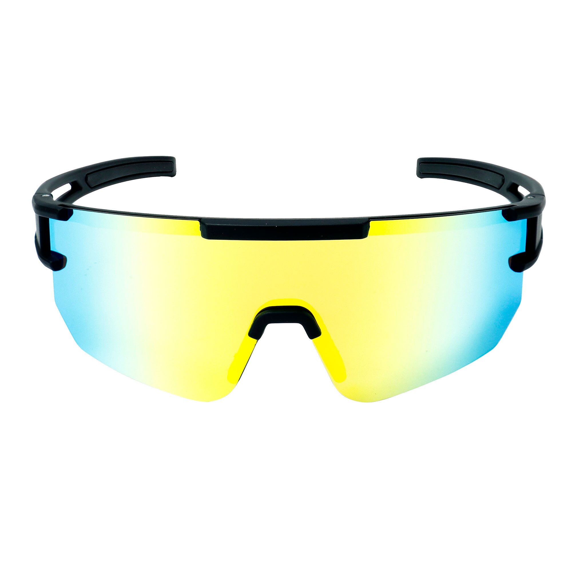 YEAZ Sportbrille »Sport-Sonnenbrille Black/Golden Green SUNSPARK«