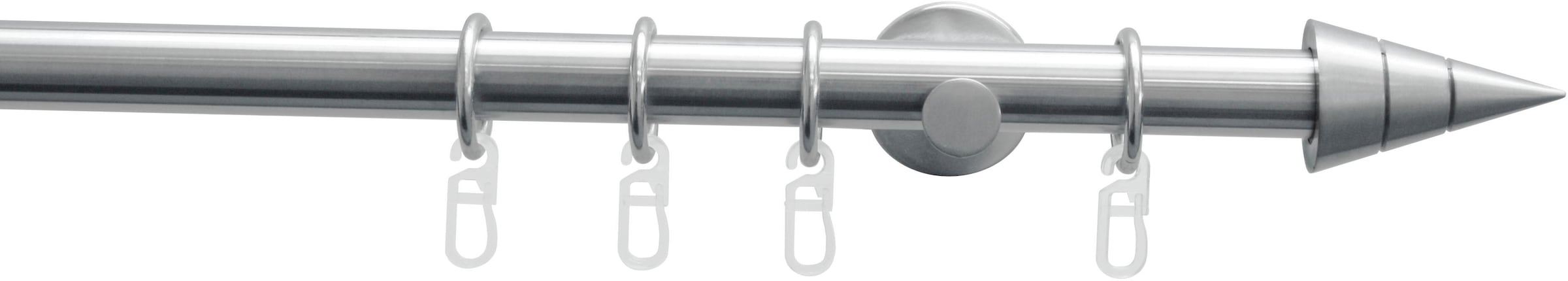GARDINIA Gardinenstange "Set Metall" Ø 20 mm 1 läufig-läufig Fixmaß 1-Lauf