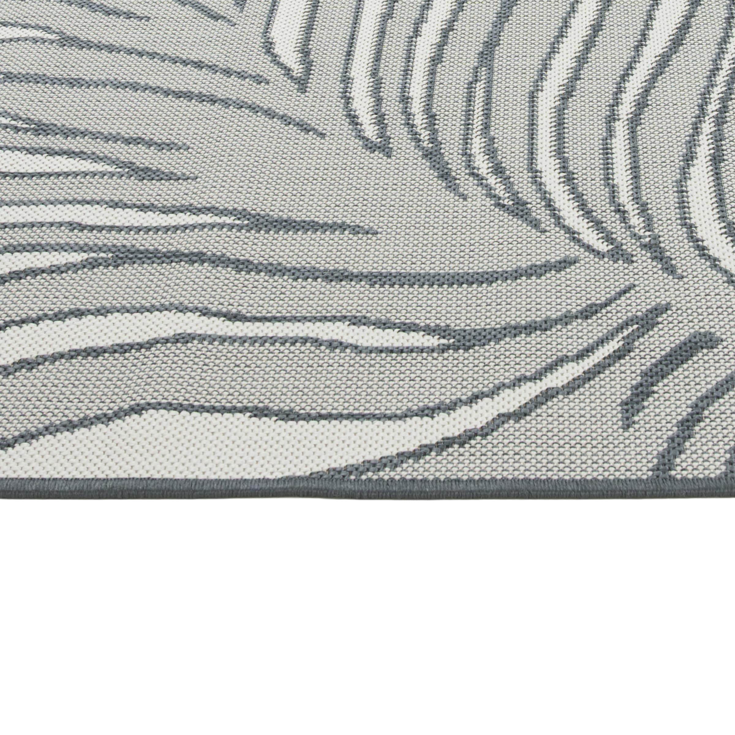 s.Oliver Teppich »Skadom, Wende-Teppich im Blatt Design, auch für Balkon und Terrasse« rechteckig 5 mm Höhe für In- und Outdoor geeignet, wetterfest & UV-beständig,