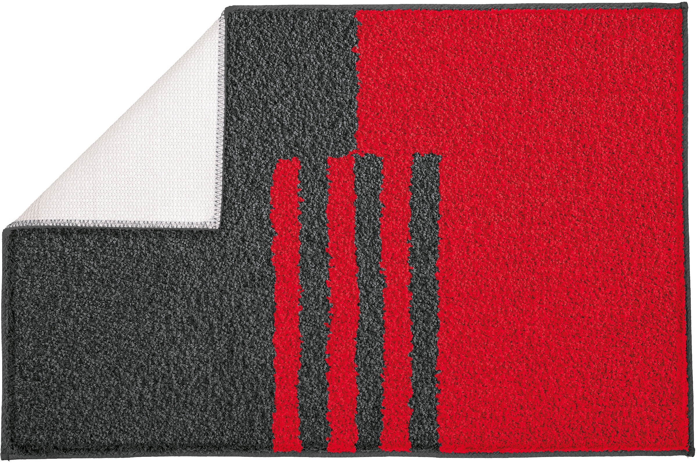 Kleine Wolke Badematte »»Dynamic«« Höhe 20 mm rutschhemmend beschichtet fußbodenheizungsgeeignet Badteppich, modernes Design