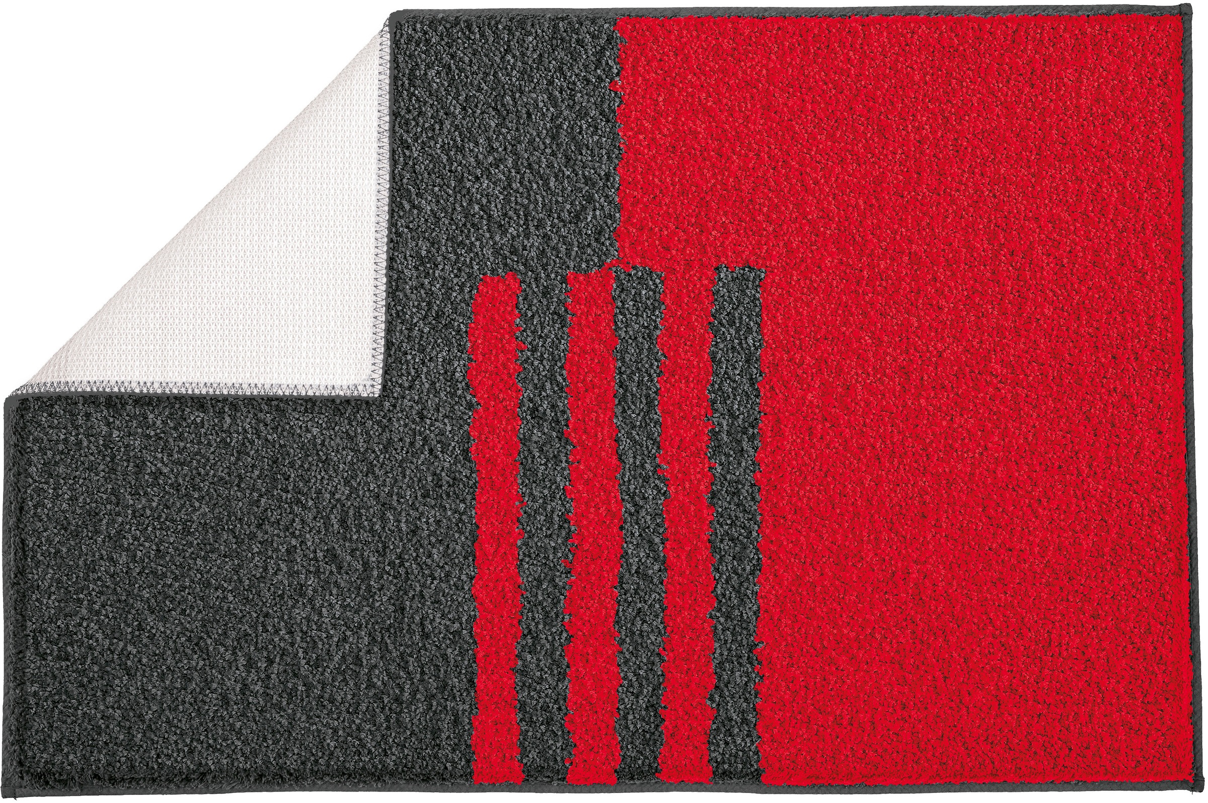 Thumbnail - Kleine Wolke Badematte ""Dynamic"" Höhe 20 mm rutschhemmend beschichtet fußbodenheizungsgeeignet Badteppich, modernes ge...