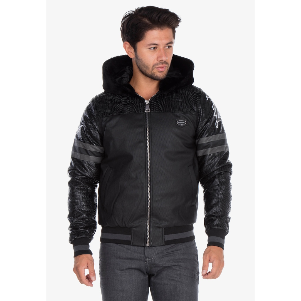 Cipo & Baxx Outdoorjacke, mit coolem Markenprint