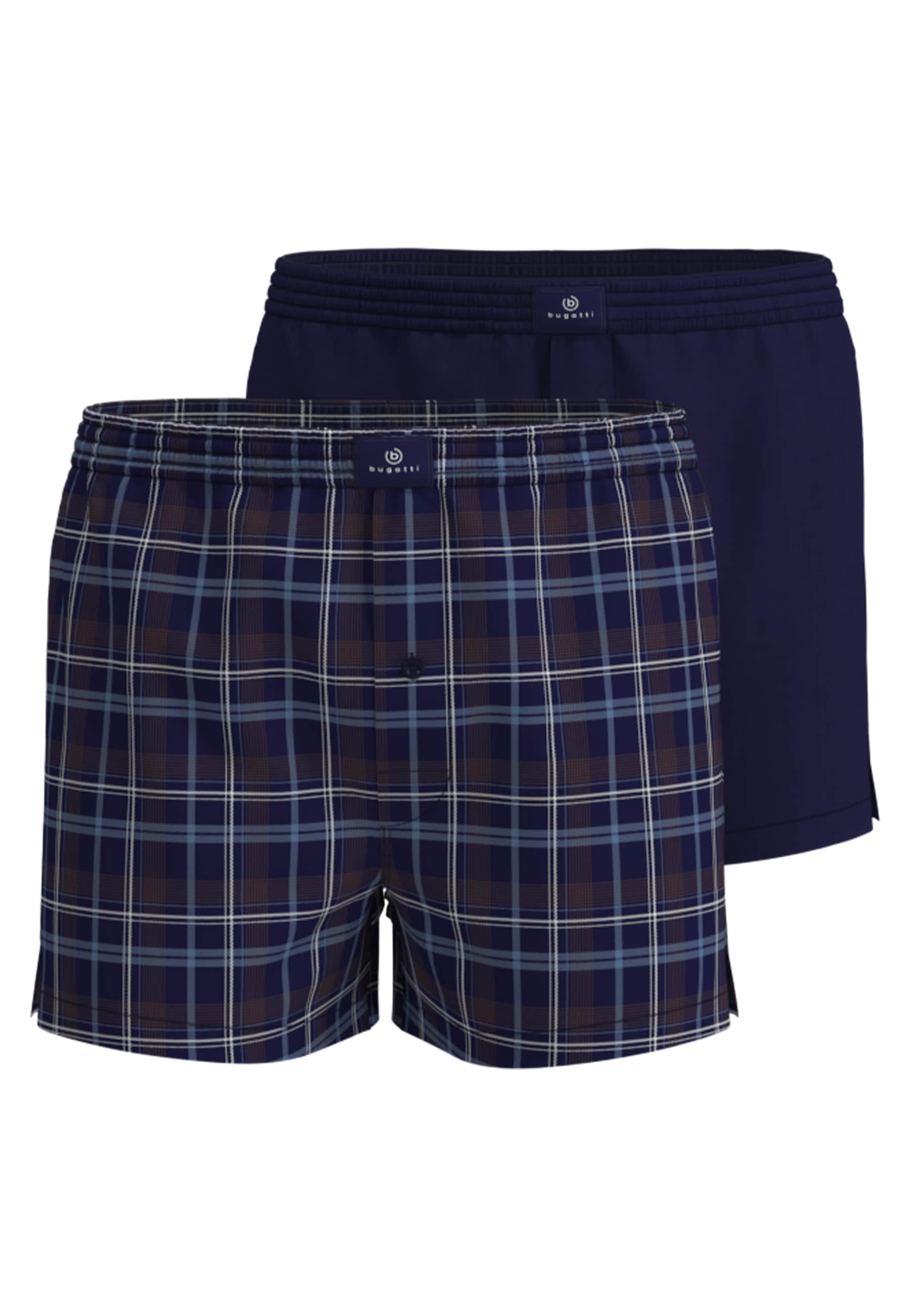 bugatti Webboxer Packung, 2er Pack, 2 Stk. Eingriff mit Knopf