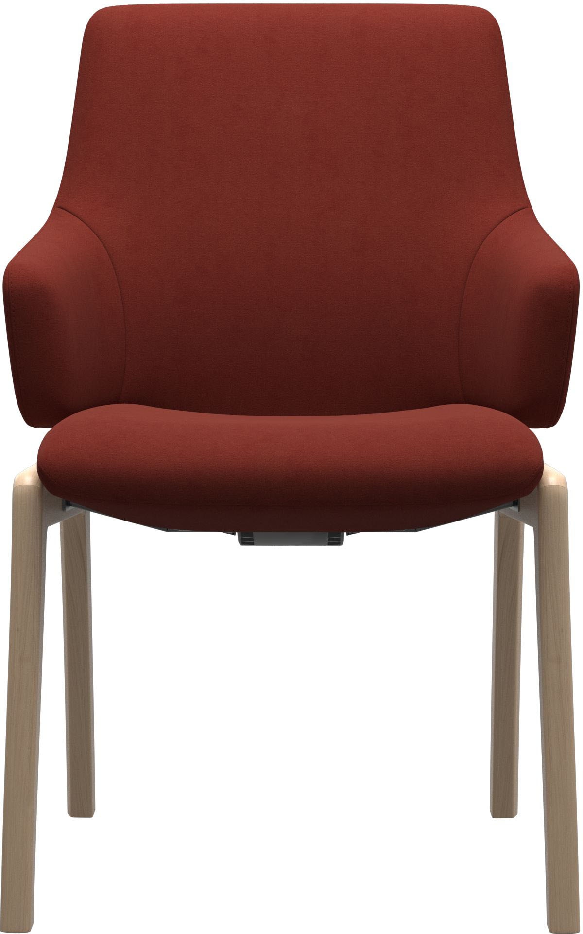 Stressless® Polsterstuhl »Laurel«, Microfaser DINAMICA, Low Back mit Armlehne, Größe L, abgerundete Beine in Eiche gekalkt