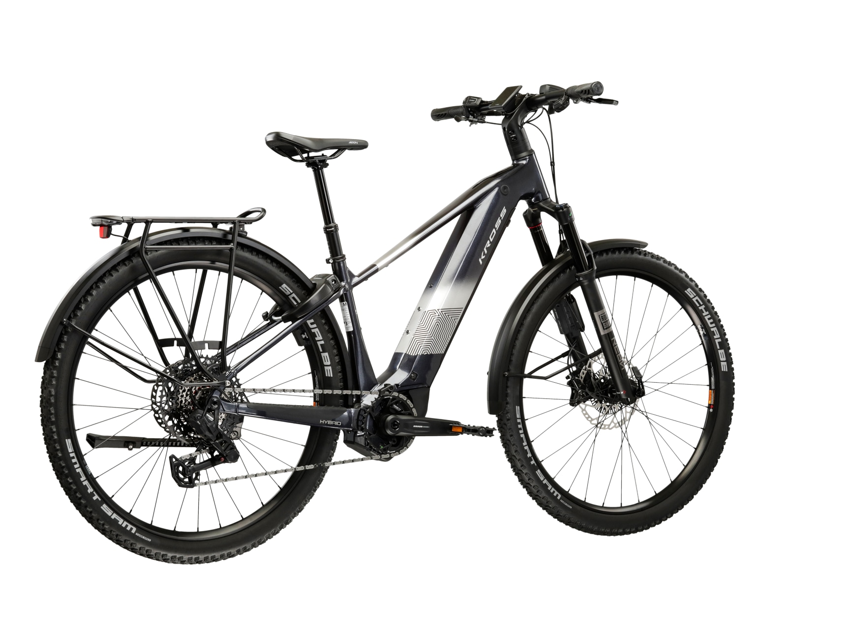 Kross »Influx Hybrid 6.0 21,3Ah / 800 Wh 29 Zoll schwarz 12 Gänge 2026« 12 Gang SRAM S1000 EAGLE AXS Schaltwerk Kettenschaltung Mittelmotor 250 W BOSCH PERFORMANCE LINE CX 36 V/250 W, Mittelmotor