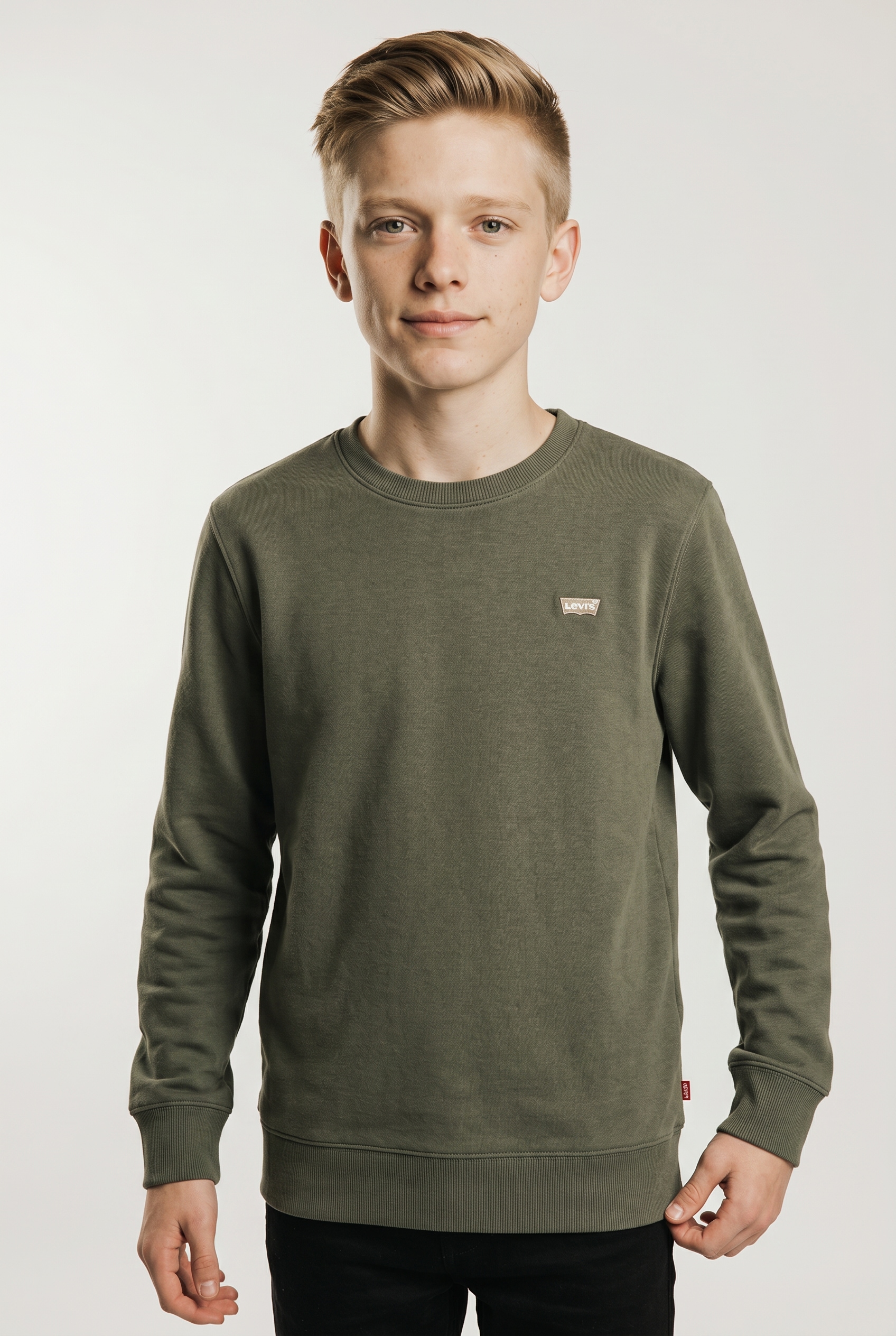 Levis Kids Sweatshirt "LVB MINI LOGO CREWNECK SWEAT", aus formstabilem Baumwollmix