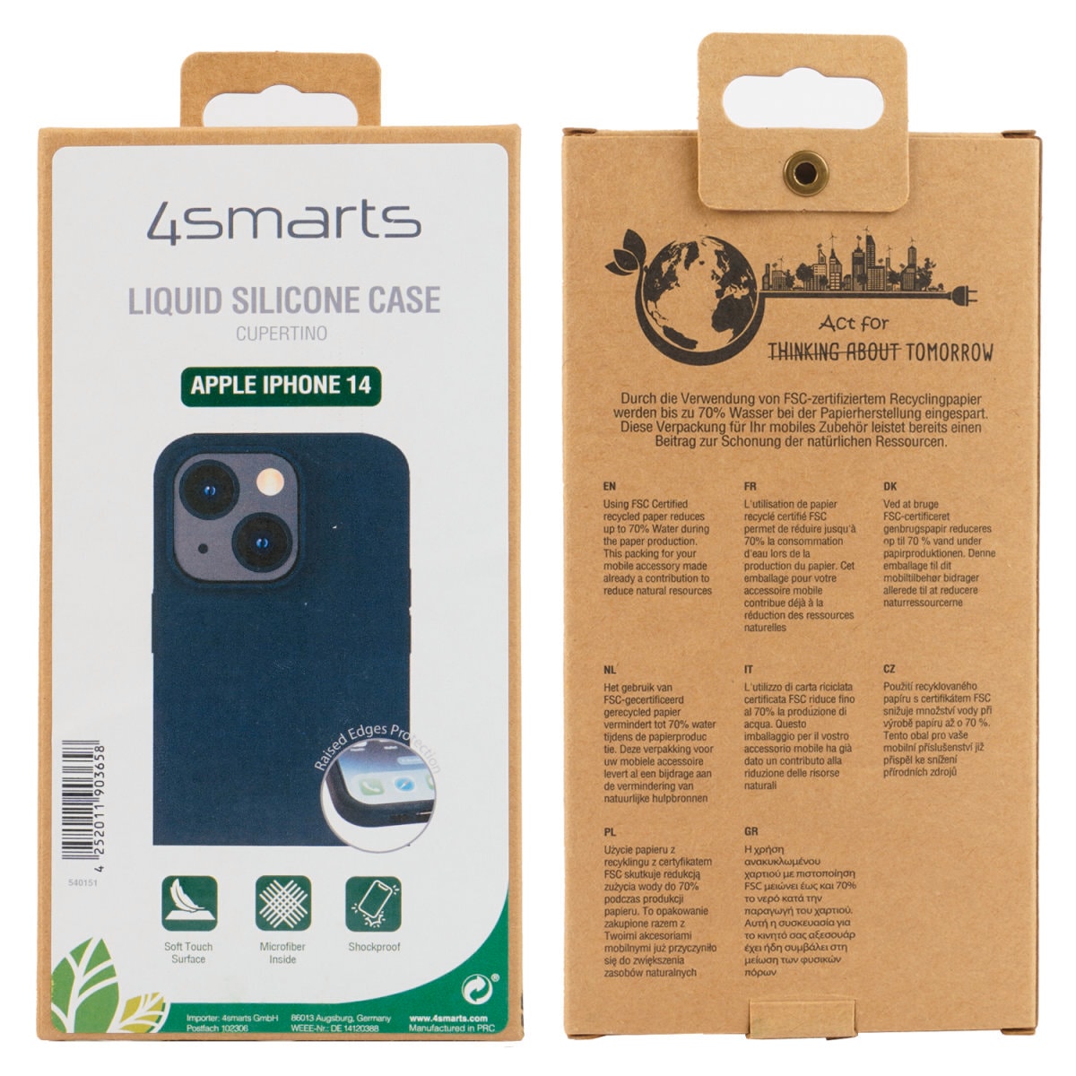 4smarts Handyhülle »Liquid Silicon Case Cupertino für Apple iPhone 14«, iPhone 14, Backcover, Schutzhülle, Handyschutzhülle, Case, Schutzcase, stoßfest