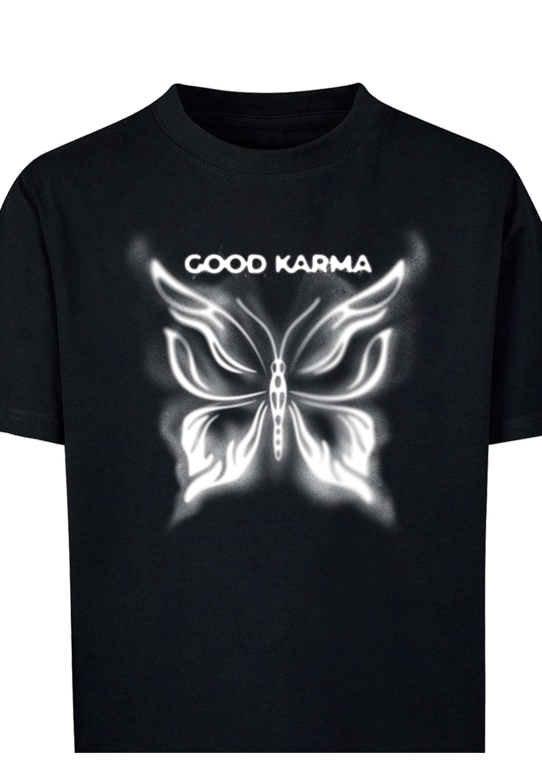 MisterTee T-Shirt »MisterTee Good Karma Butterfly Tee« 1 Stk.