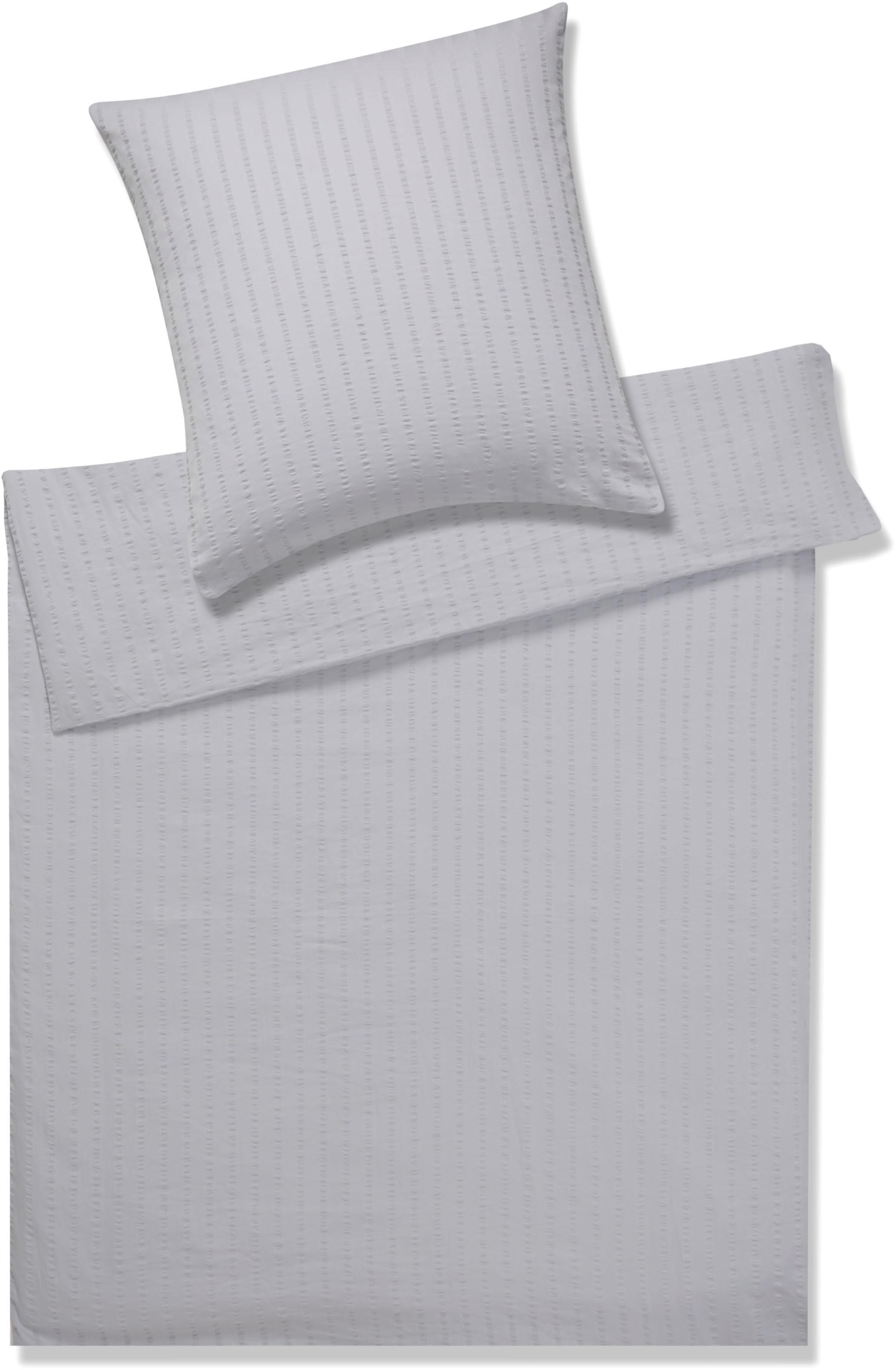 Elegante Bettwäsche "Chelsea" 2 Stk. tlg. gewebter Seersucker günstig online kaufen