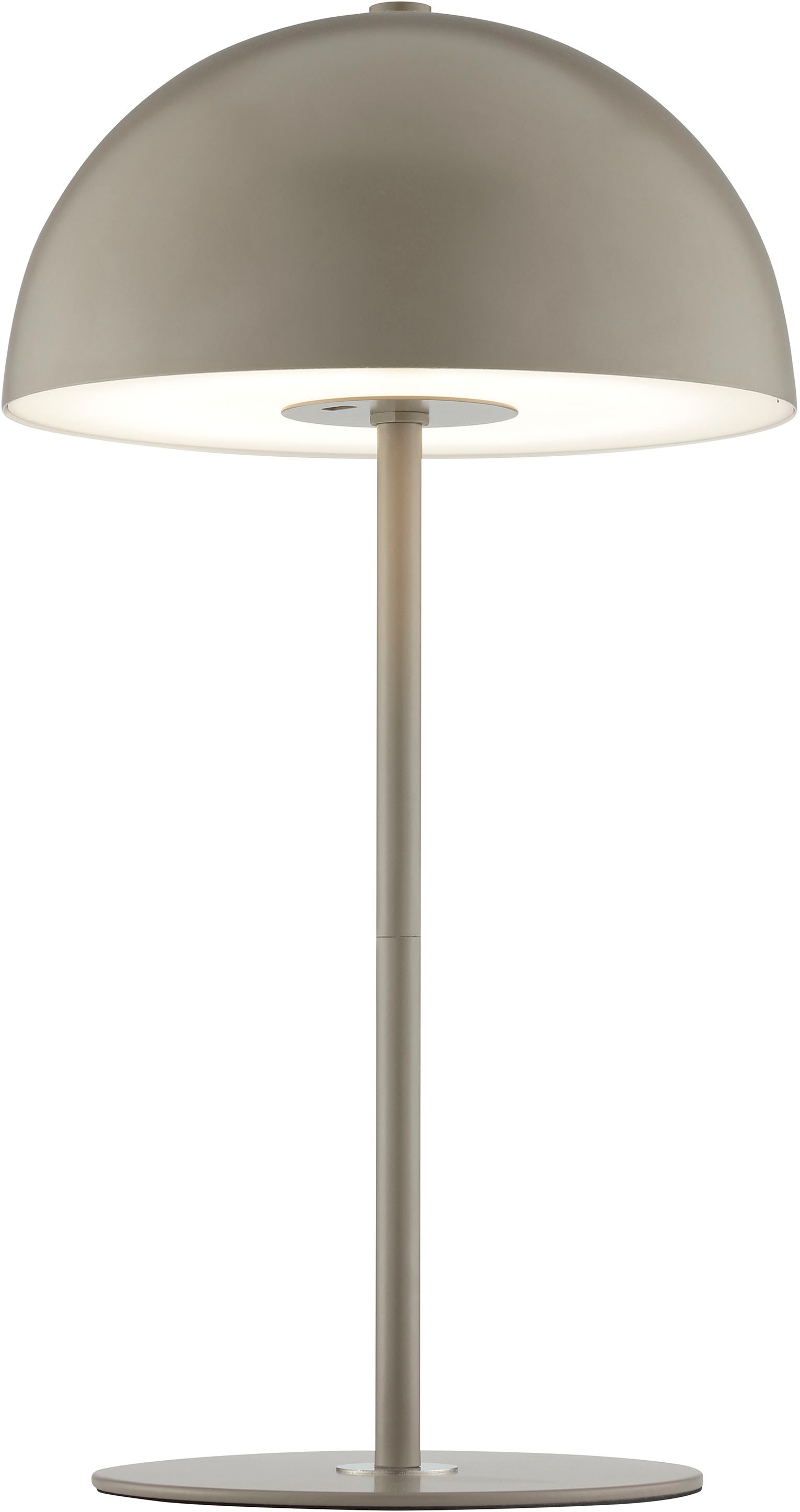 LeGer Home by Lena Gercke Tischleuchte »Linnea Akku Variante«, 1 flammig, Leuchtmittel LED-Modul | LED fest integriert, Pilzleuchte mit Akku, Höhe 38 cm, Ø 20 cm, 400 lm, 3000 K, CCT