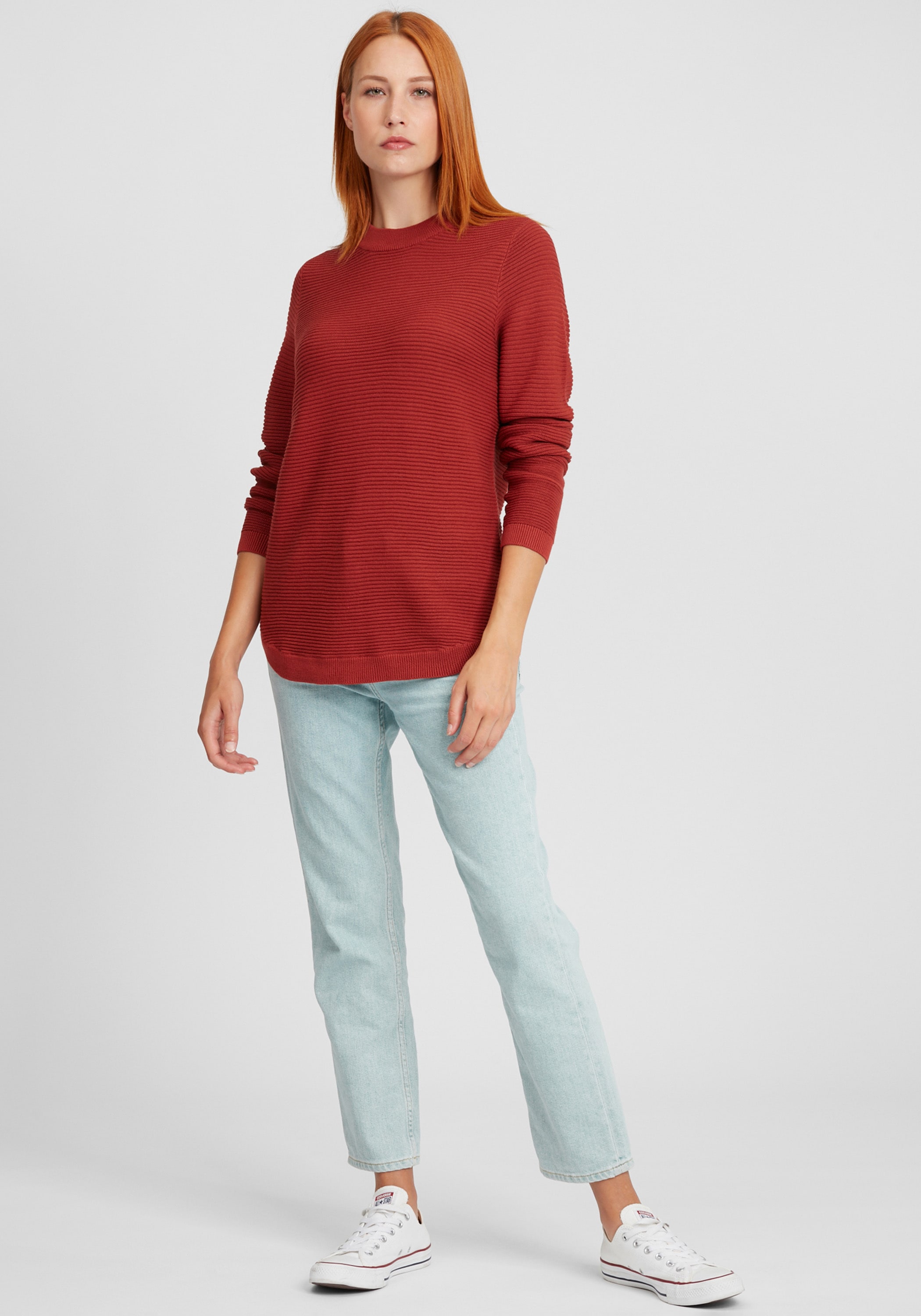 fransa Strickfleece-Pullover »Strickpullover FRFxtone«