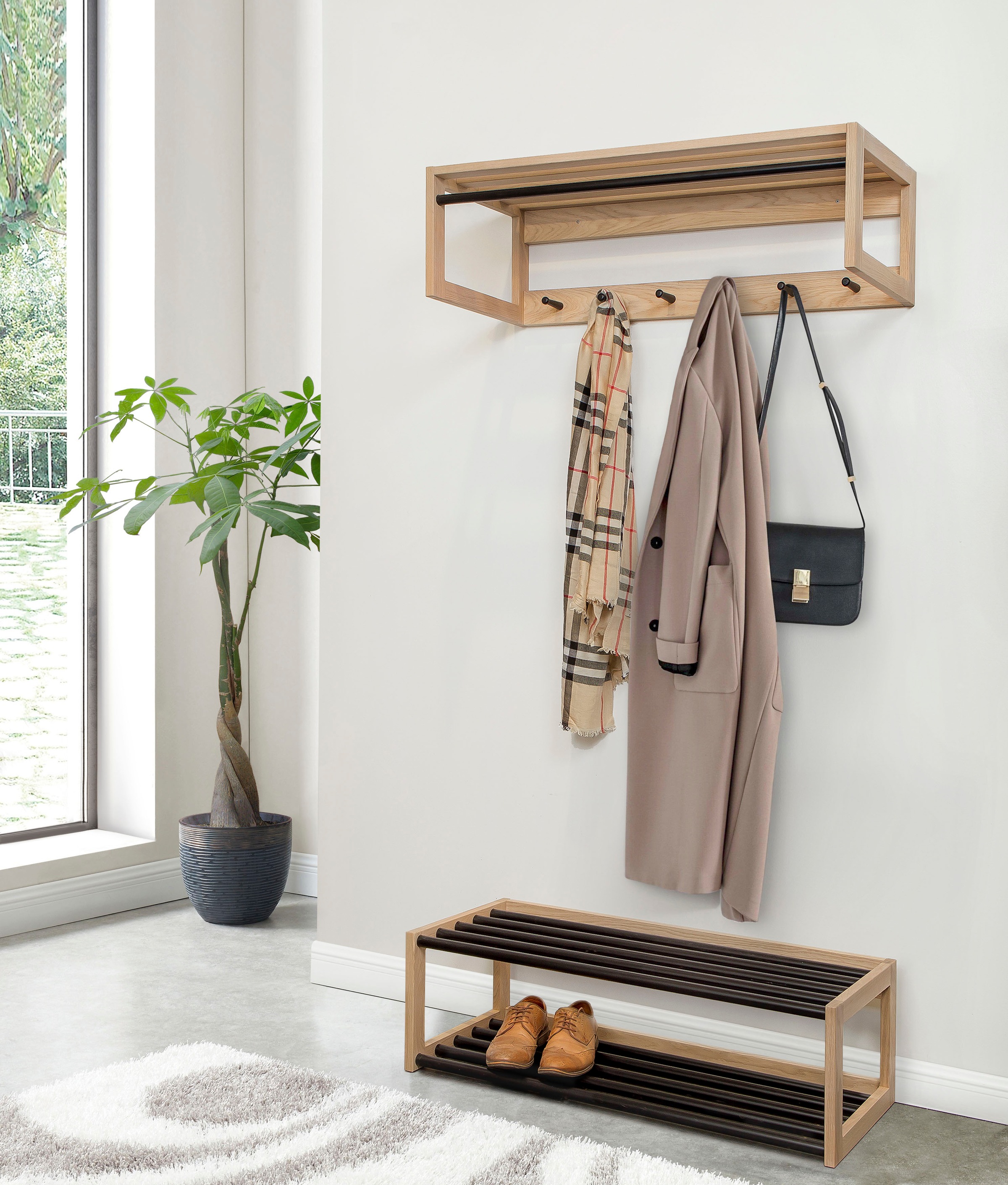 Woodman Wandregal "Slussen" im skandinavischen Design, FSC-zertifiziert günstig online kaufen