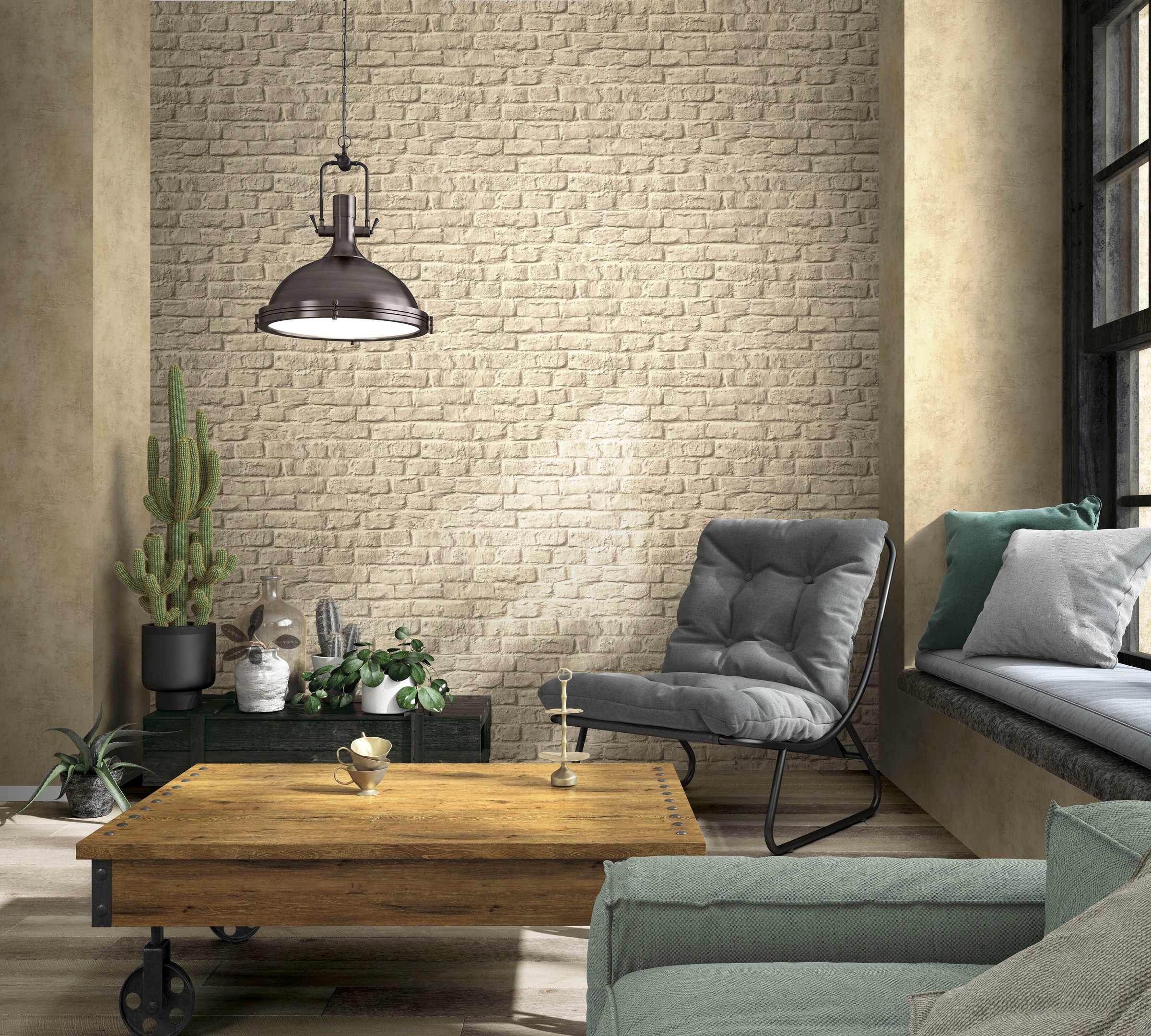 Marburg Vliestapete »Brick«, 3D-Optik, moderne Tapete für Wohnzimmer Schlafzimmer Küche