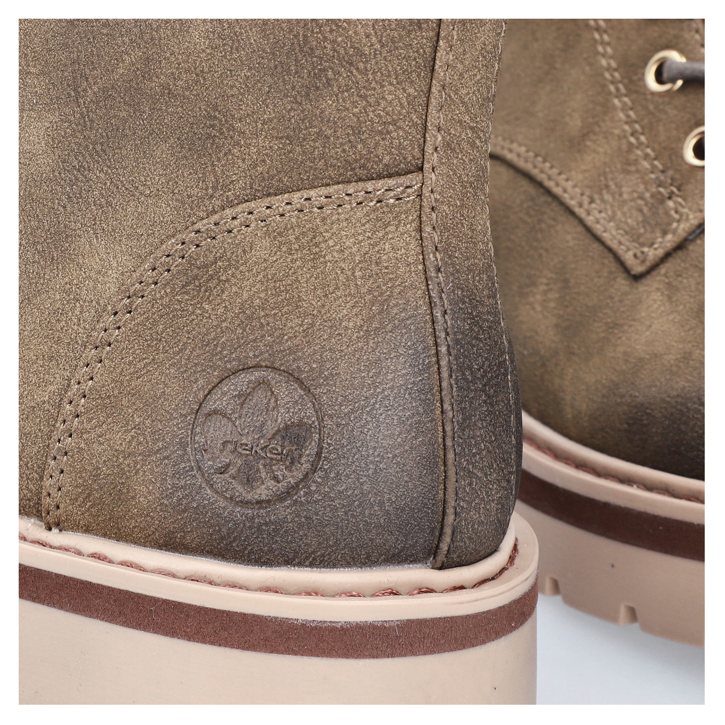 Rieker Schnürboots  Schnürstiefelette, Boots, Blockabsatz, mit Profilsohle