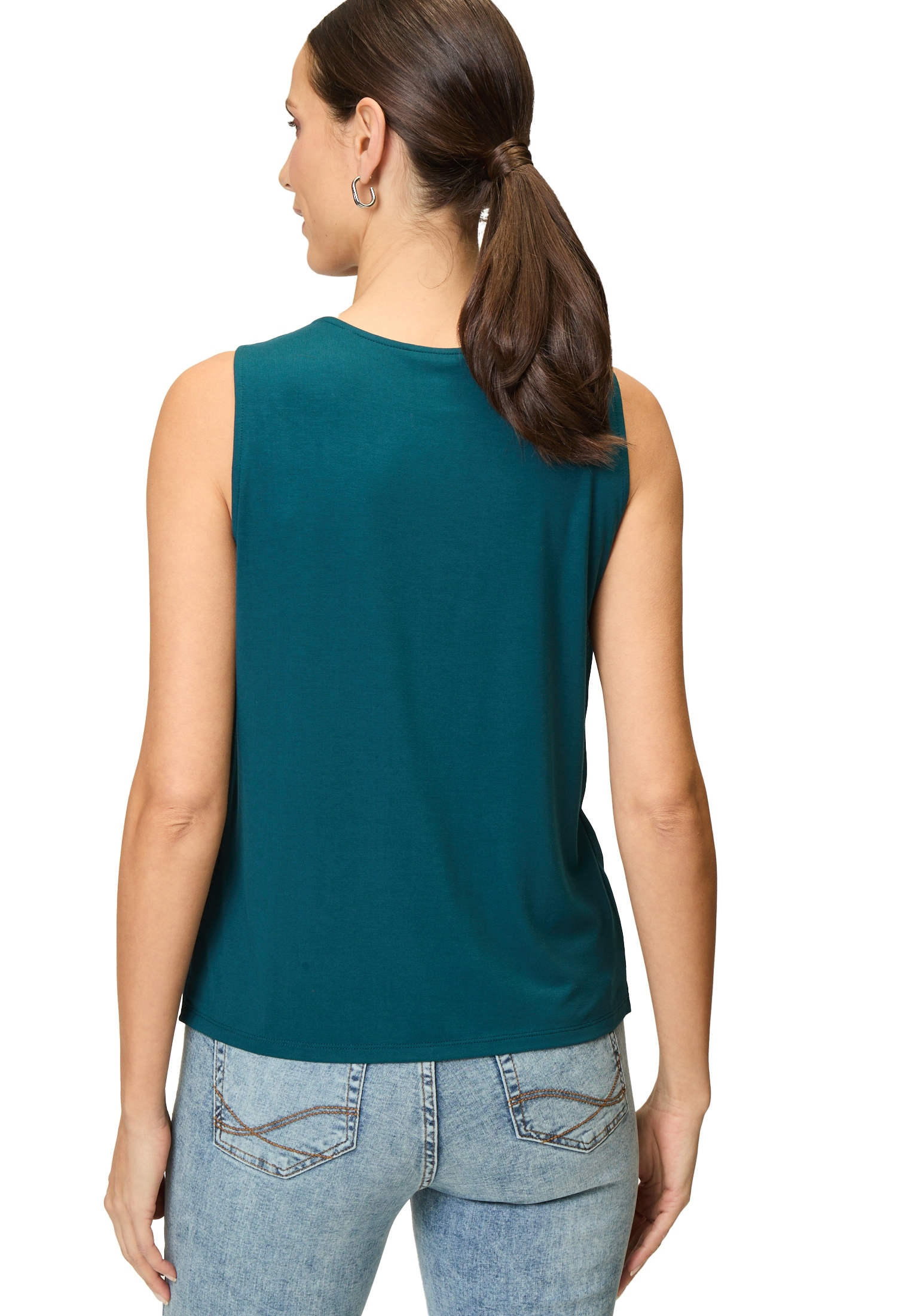 Zero Blusentop »zero Damen Blusentop mit Falten«