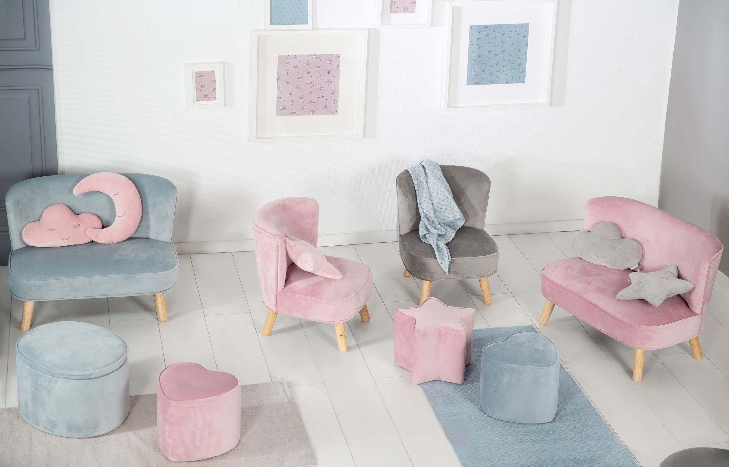 roba® Kinderhocker »Lil Sofa« in Herzform