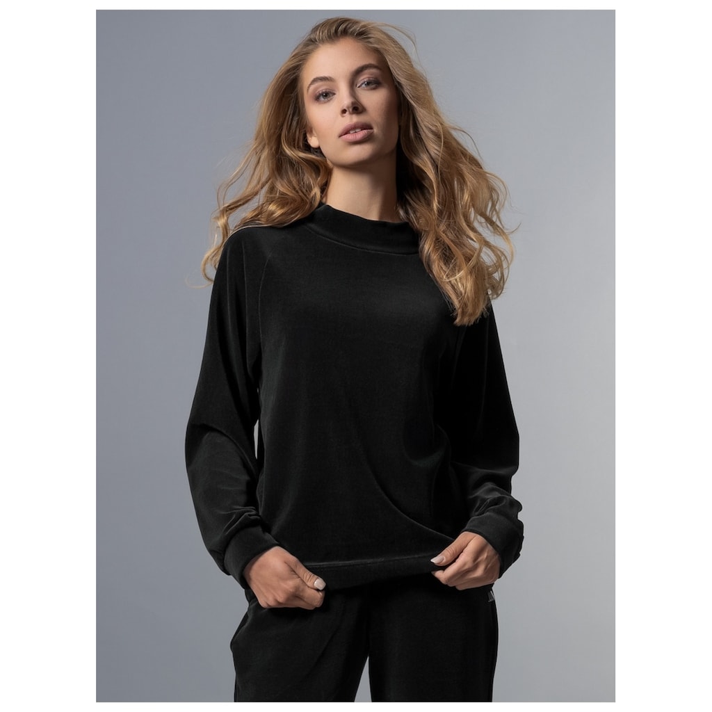 Trigema Sweatshirt »TRIGEMA Nicki Pullover mit Kordelzug«