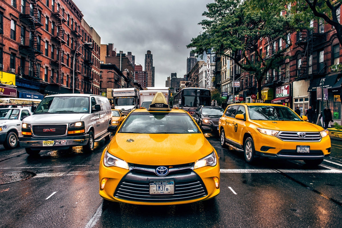 Papermoon Fototapete "New Yorker Taxis"