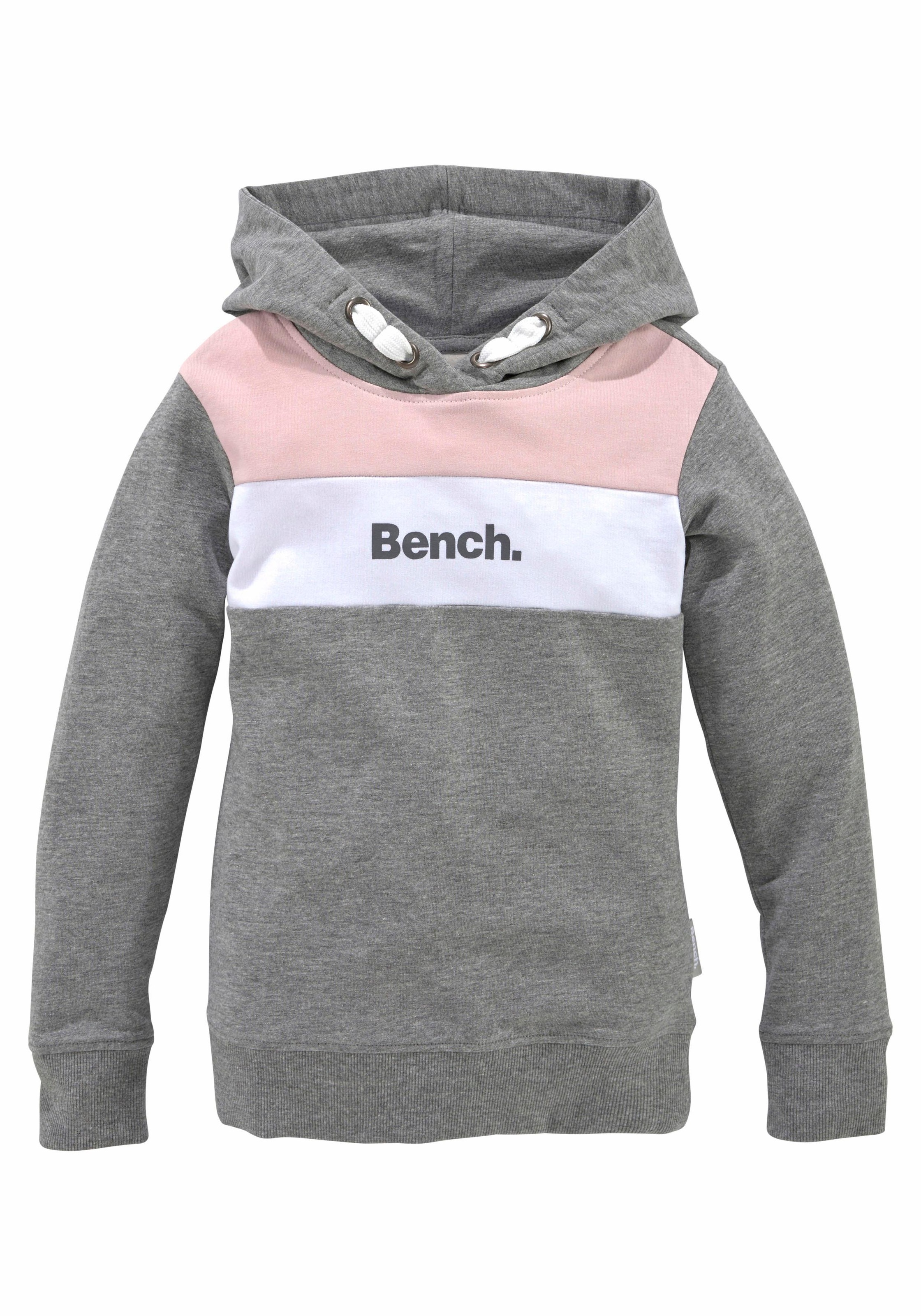 Bench. Kapuzensweatshirt, mit online kontrastfarbenen Einsätzen | BAUR kaufen