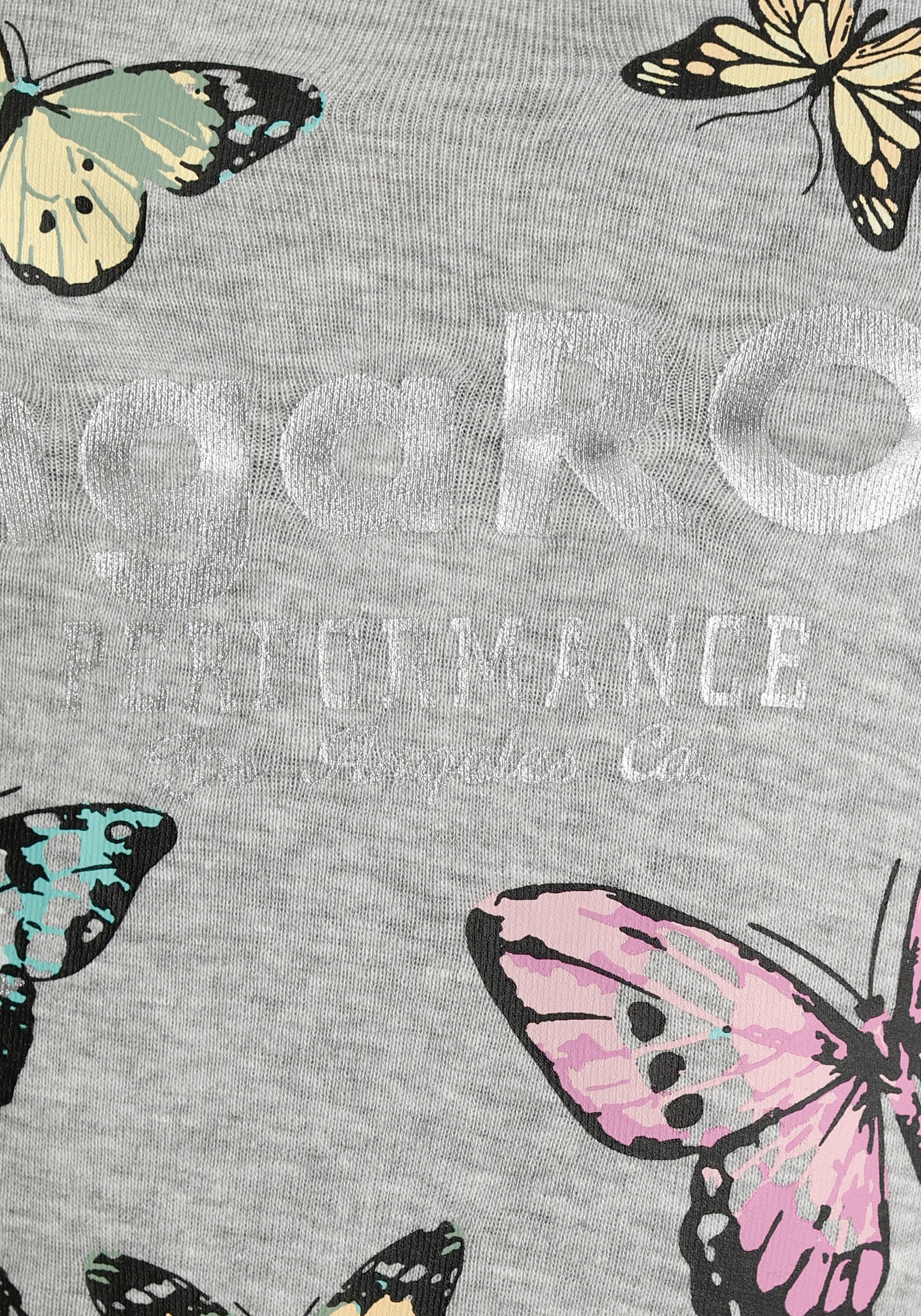 KangaROOS T-Shirt, Kurzarm, körpernahe Passform, aus Rippware