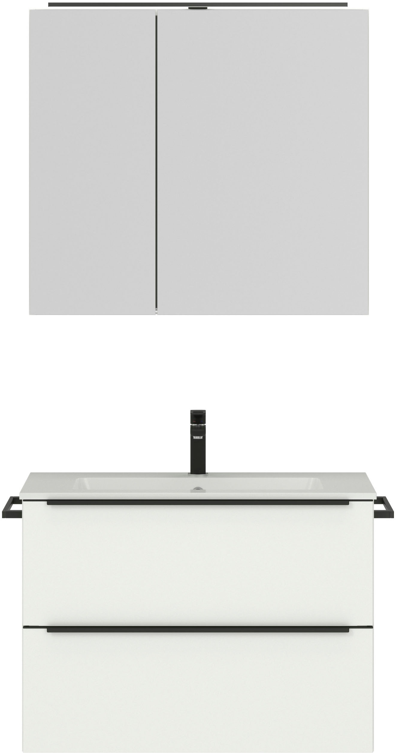 nobilia Badmöbel-Set "Levere" vormontiert, mit Soft-Close, 2 Stk. tlg. günstig online kaufen