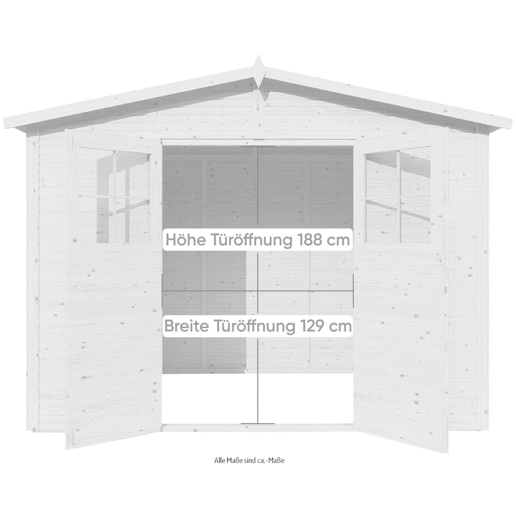 KONIFERA Gartenhaus »Alto 4 Fineline Satteldach«
