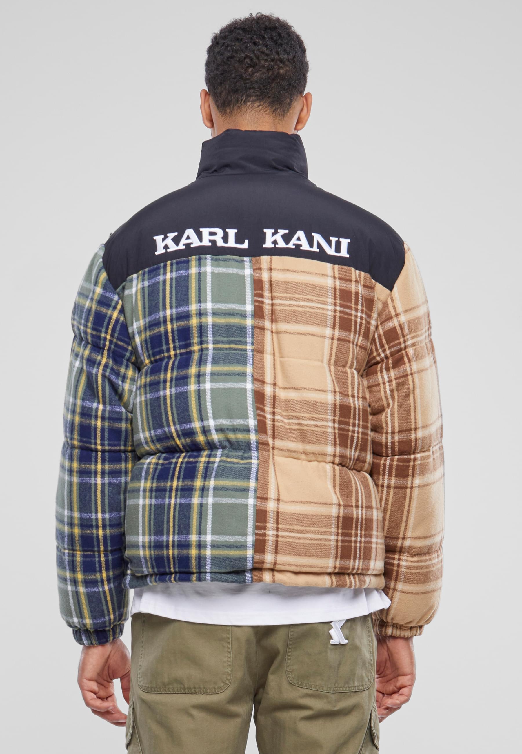 Karl Kani Winterjacke »Karl Kani Unisex KU233-007-1 KK OG Flannel Block Puffer Jacket«, (1 St.), ohne Kapuze