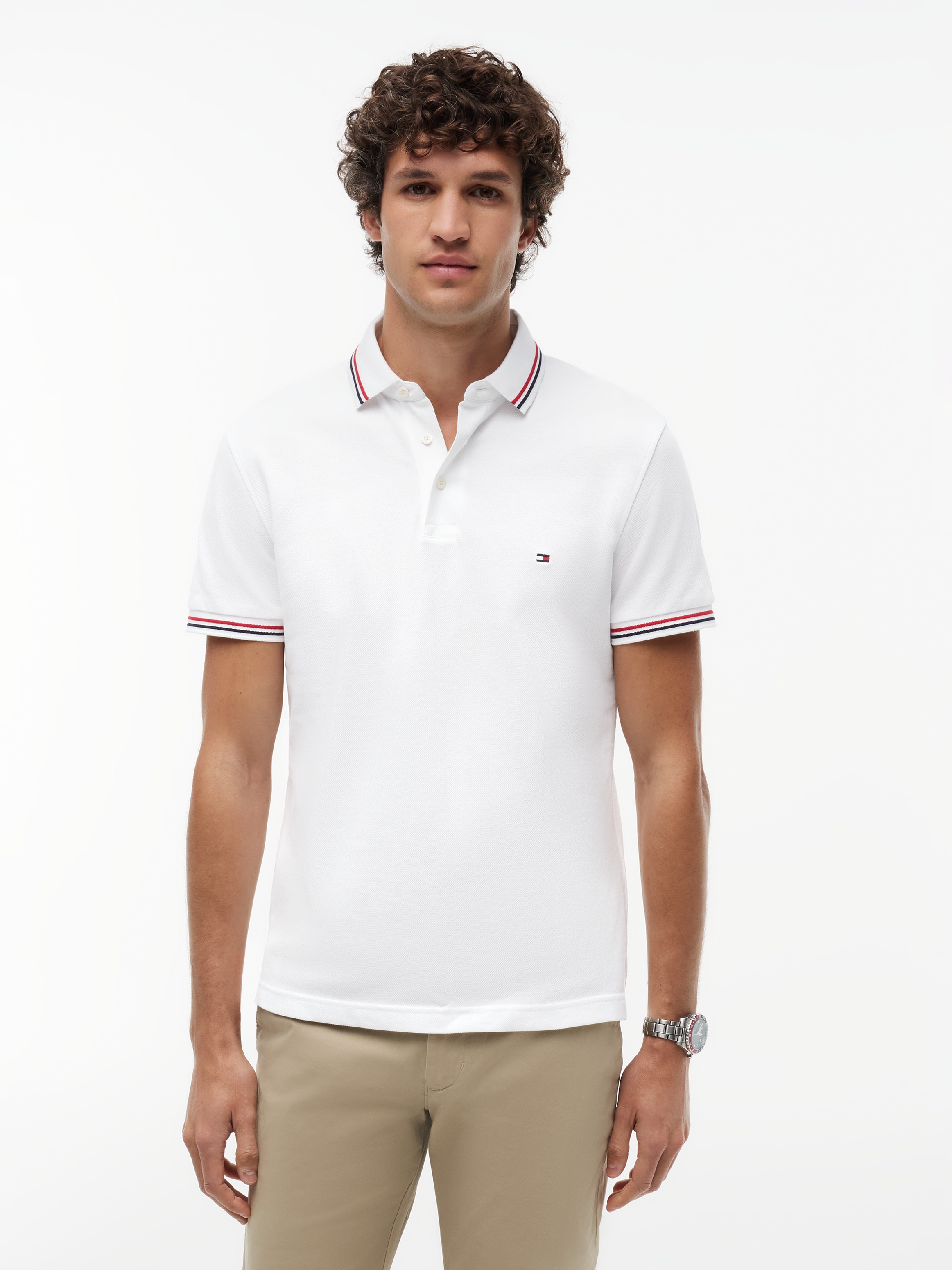 Tommy Hilfiger Poloshirt "TIPPED SLIM FIT POLO" mit Kontrast-Details