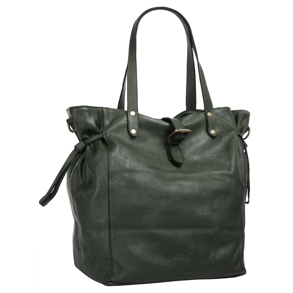 forty° Shopper, echt Leder, Made in Italy