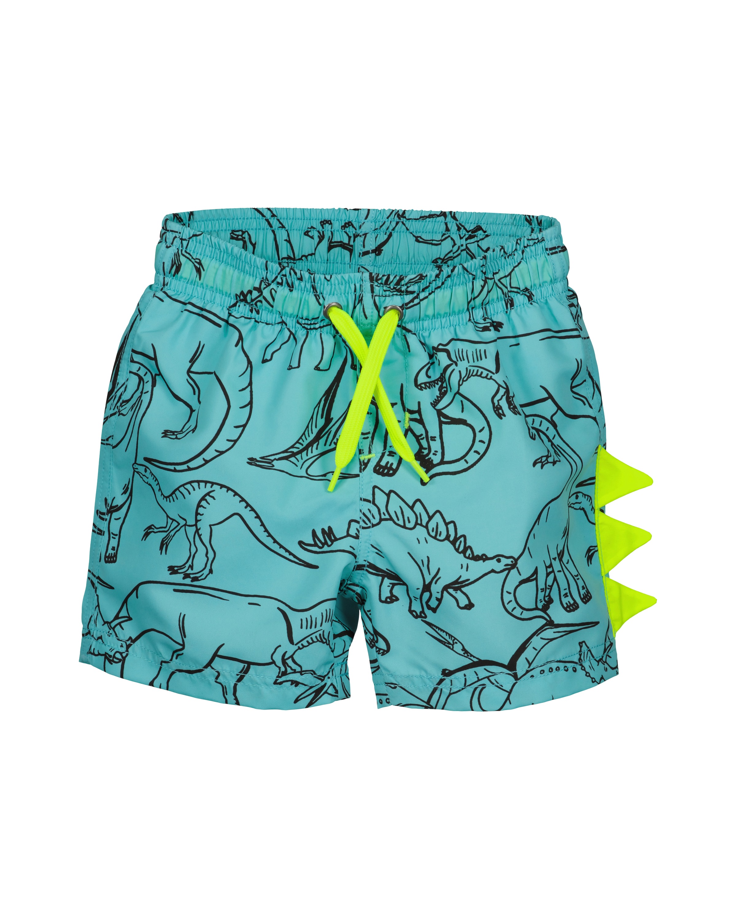 Badeshorts BLUE SEVEN, Jungen, Gr. 128 (134), N-Gr, cyan, Web, Polyester, bedruckt, kontrastfarbene Details, Badehosen Badeshorts, Sport- und Beach-Bermudas