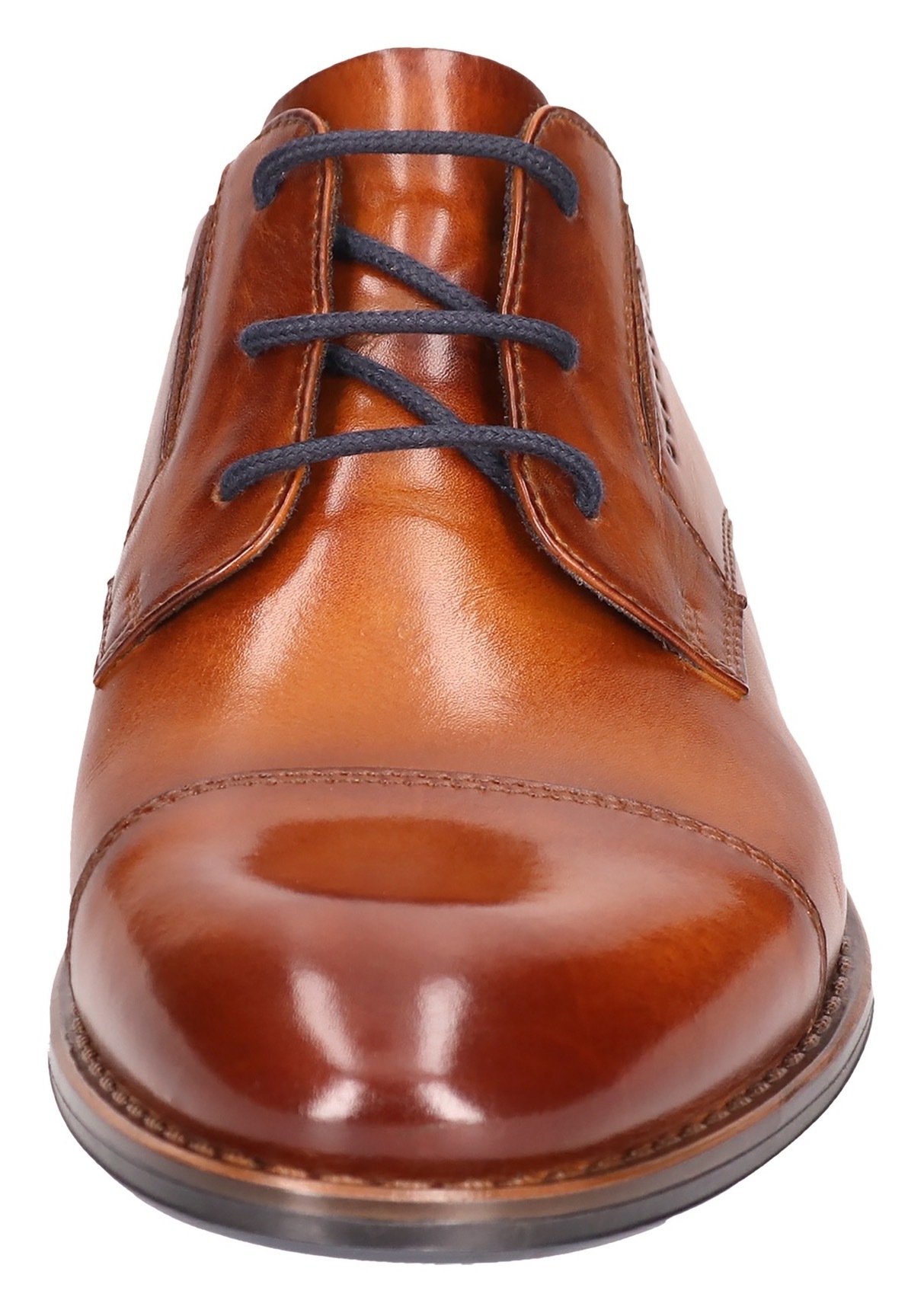 bugatti Schnürschuh, Blockabsatz, Abendschuh, Festtagsschuh, Businessschuh, Logoprägung