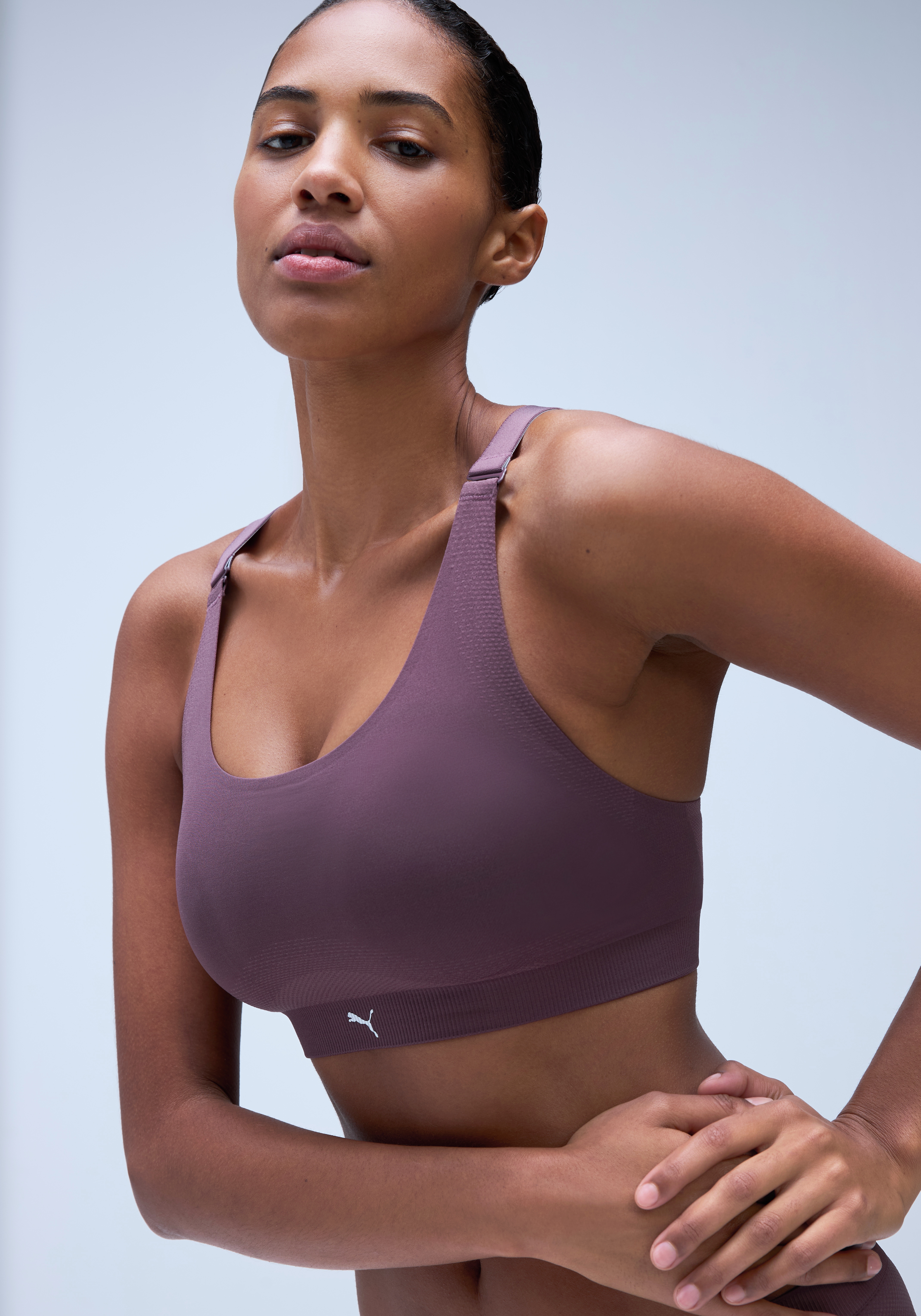 PUMA Sporttop "PUMA WOMEN 3D KNIT SPORT TOP 1P" wendbare und verstellbare Träger für einen personalisierten Look