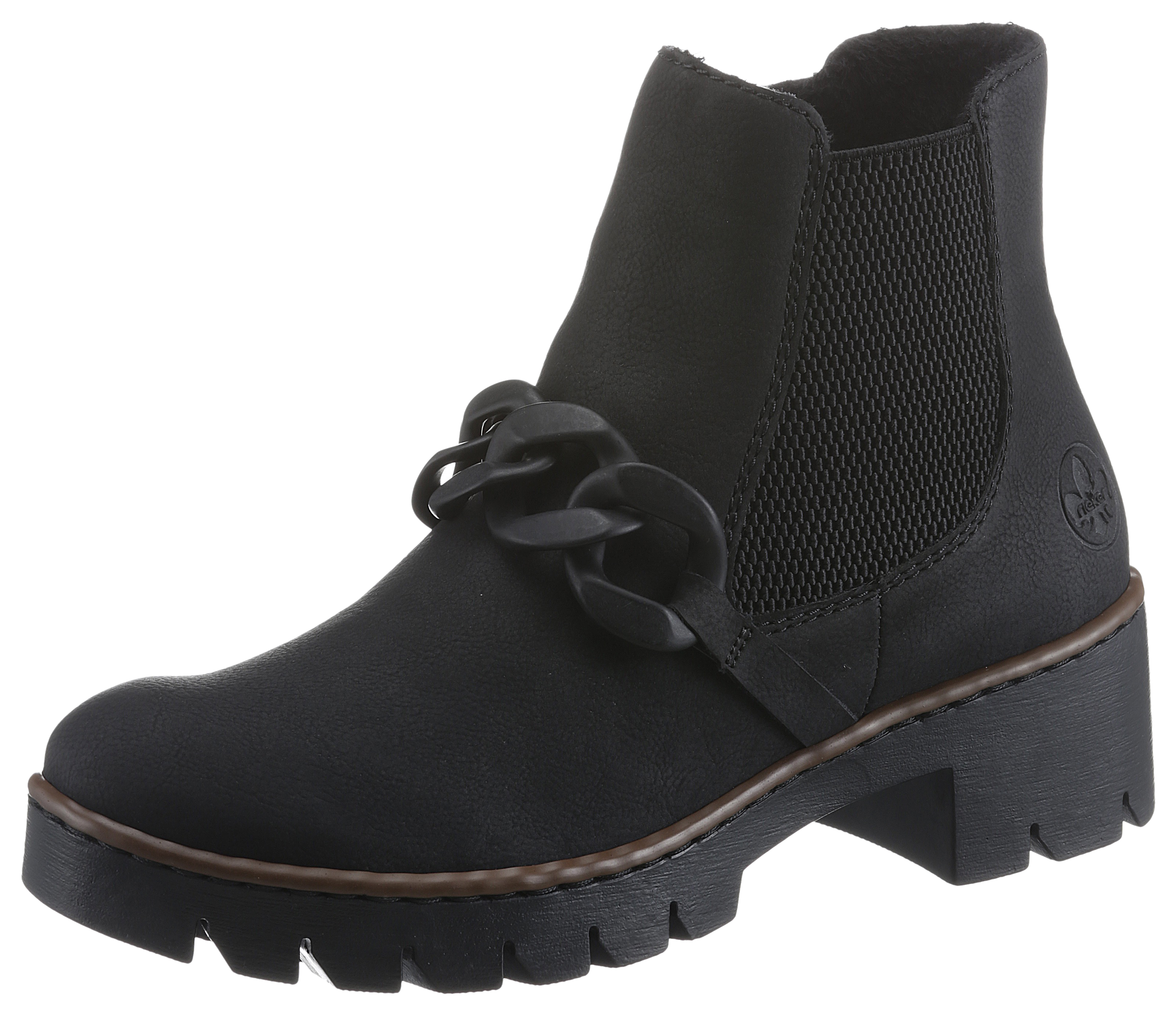 Chelseaboots, mit modischer Zierkette