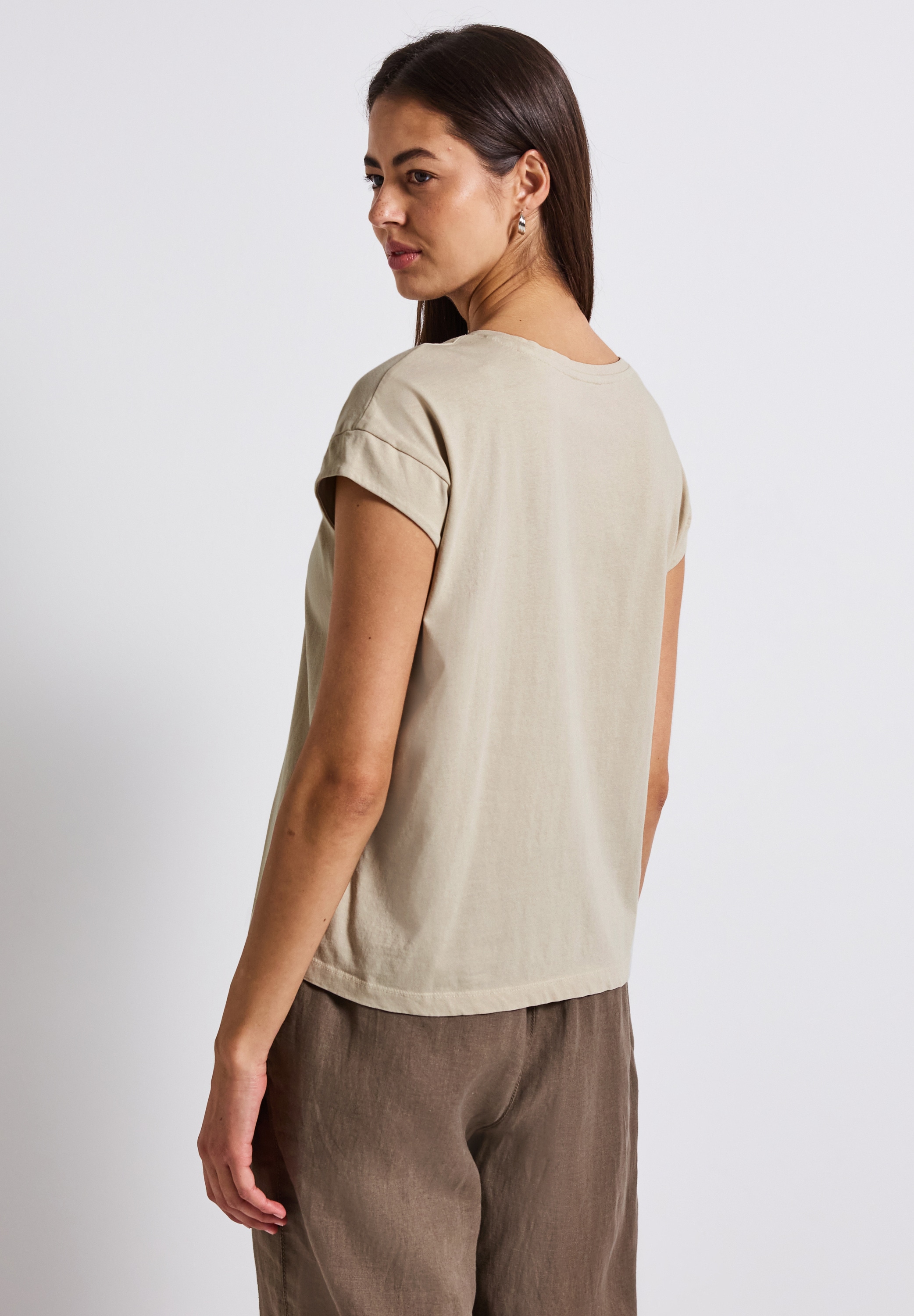 STREET ONE T-Shirt, aus reiner Baumwolle