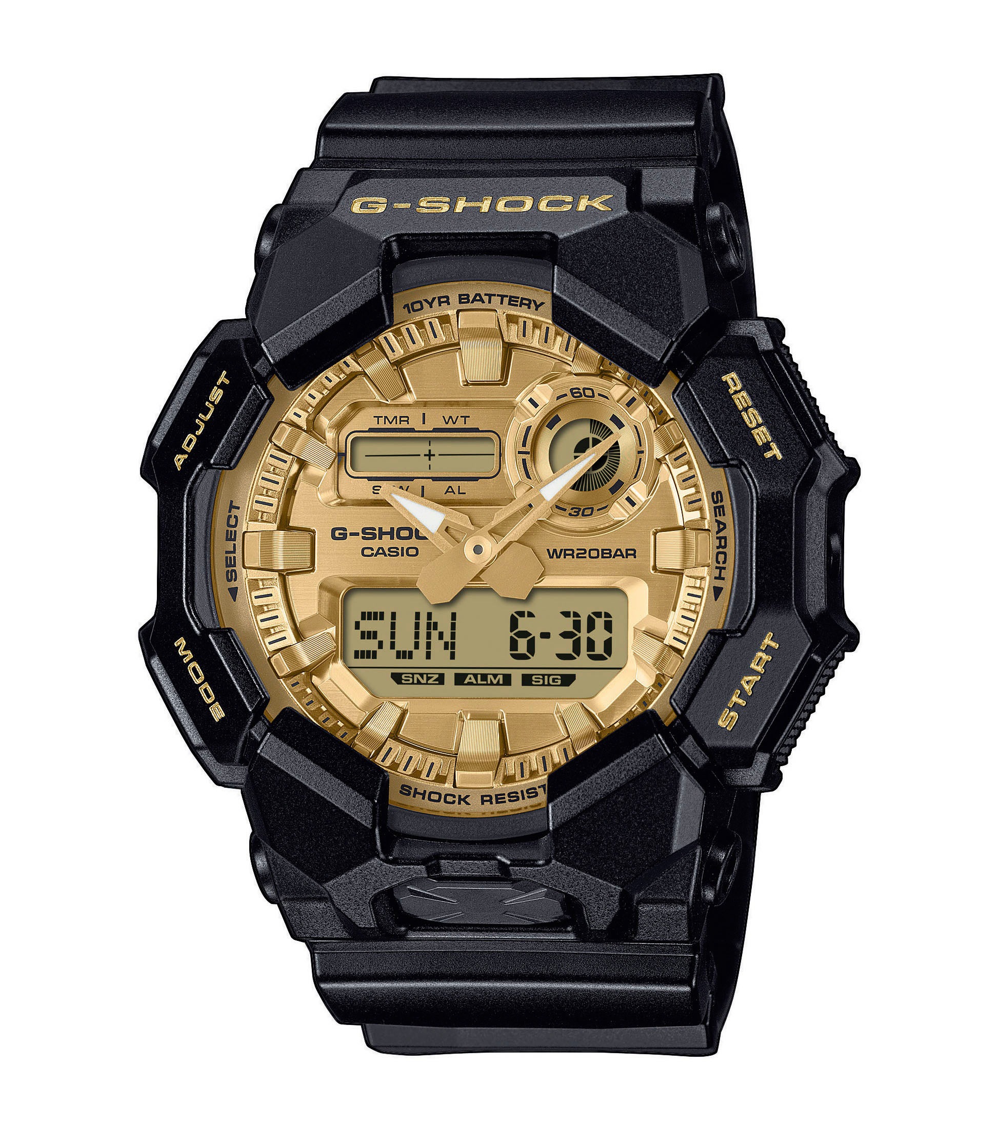 CASIO G-SHOCK Herren Chronographschwarz, Armbanduhren, Quarzuhr, Armbanduhr, Herrenuhr, analog, digital