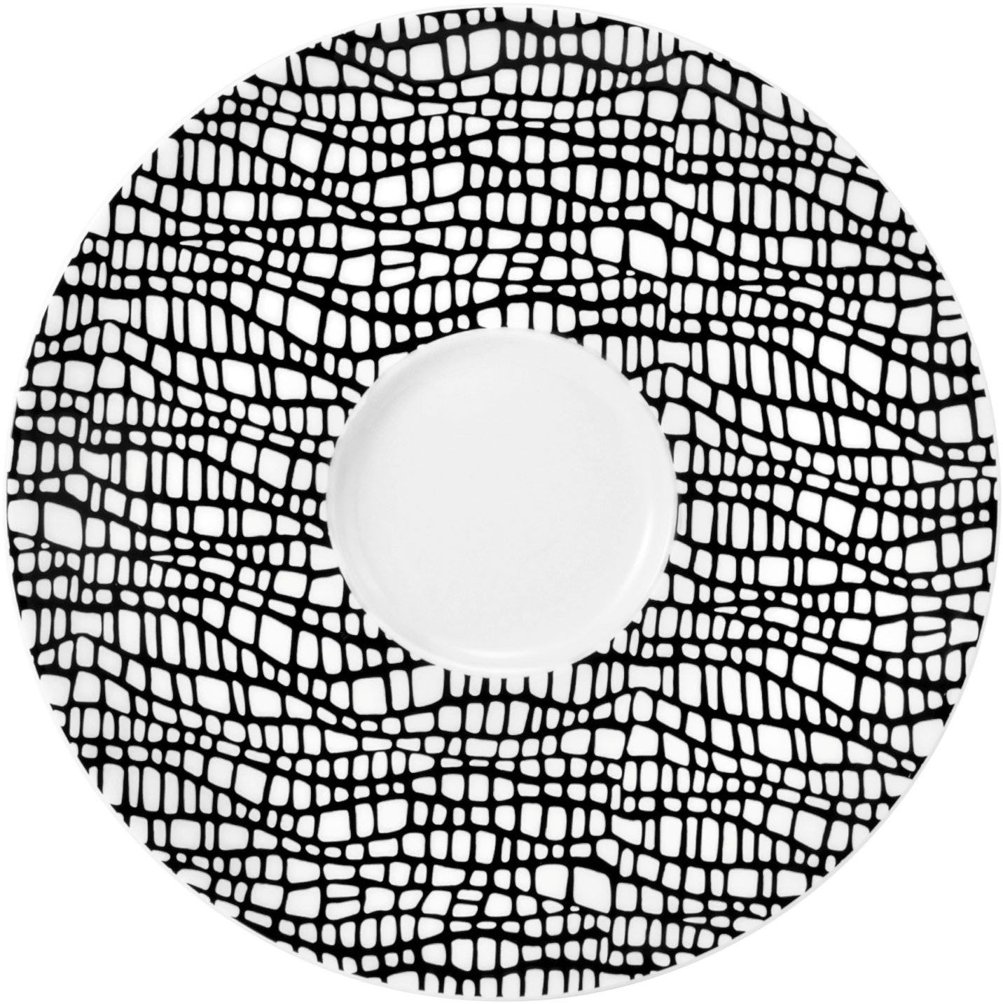 SELTMANN WEIDEN Untertasse "Life Fashion", 13,6cm, schwarz, Speiseteller, Kombi-Untertasse 13,5 cm