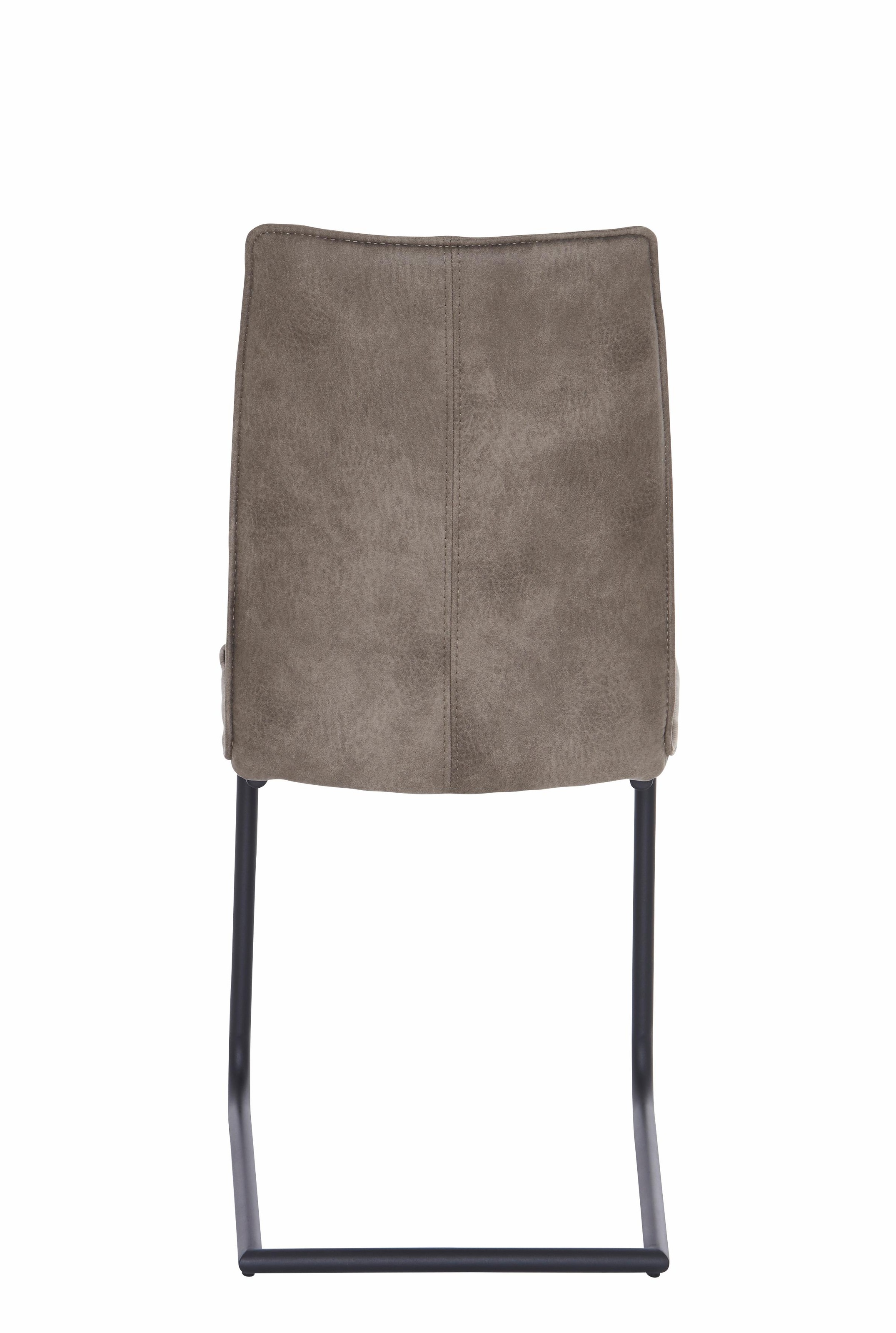 NIEHOFF SITZMÖBEL Freischwinger »Capri«, (Set), 2 St., Microfaser ABERDEEN, Gestell aus Eisen, Bezug in Microfaser oder Leder