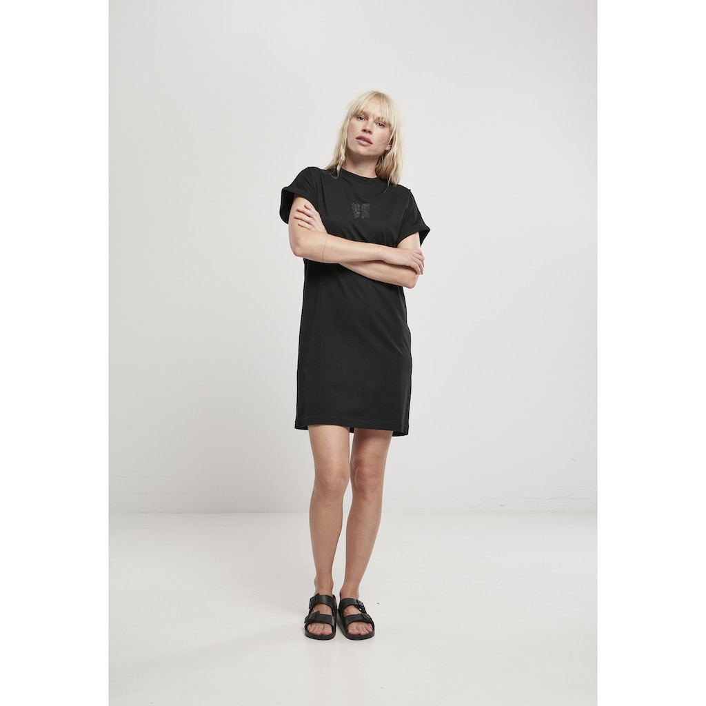 URBAN CLASSICS Jerseykleid »Frauen Ladies Cut On Sleeve Printed Tee Dress« (1 tlg.) NQ10512