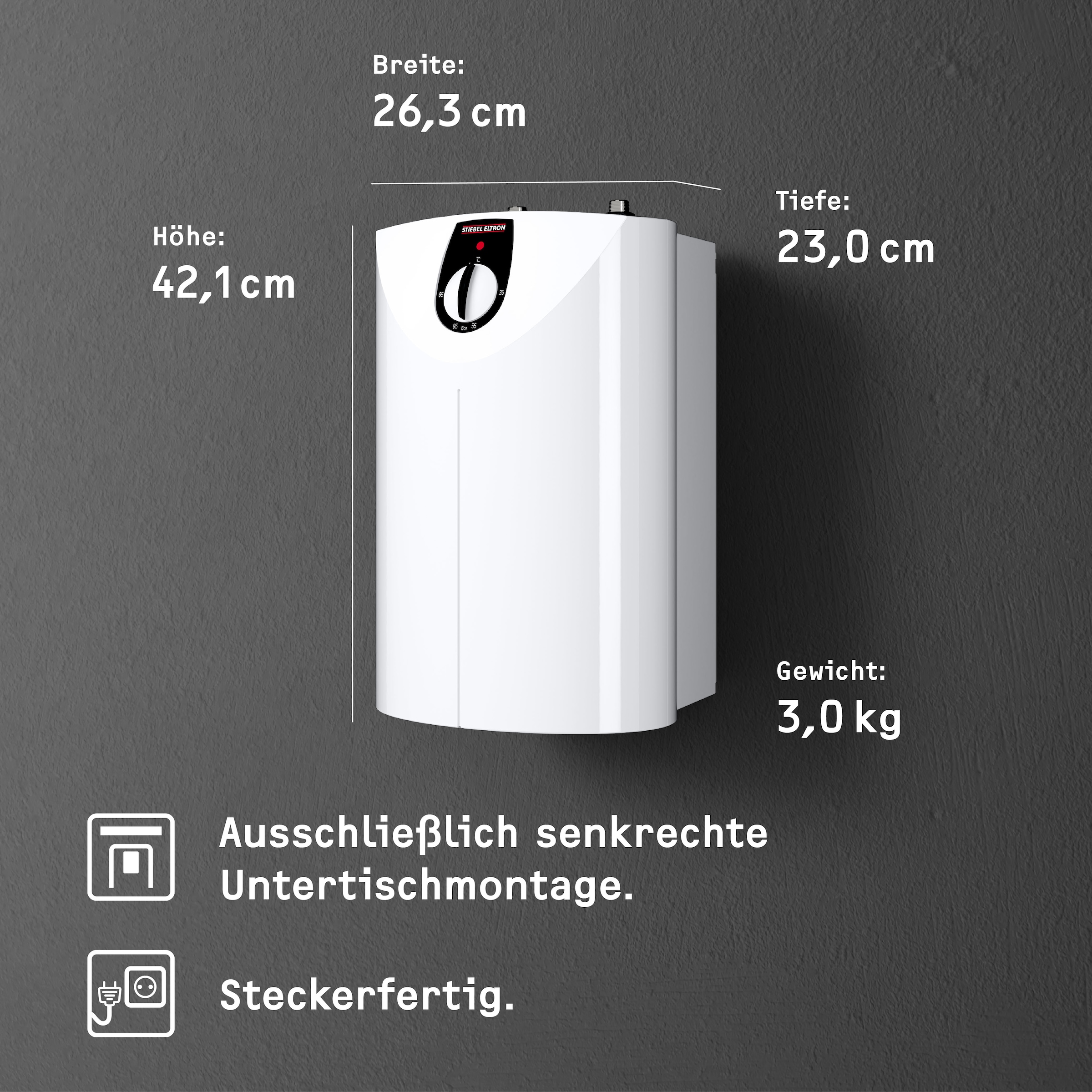 STIEBEL ELTRON Untertischspeicher »SHU 5 SL« 5 l, druckfest, mit Stecker