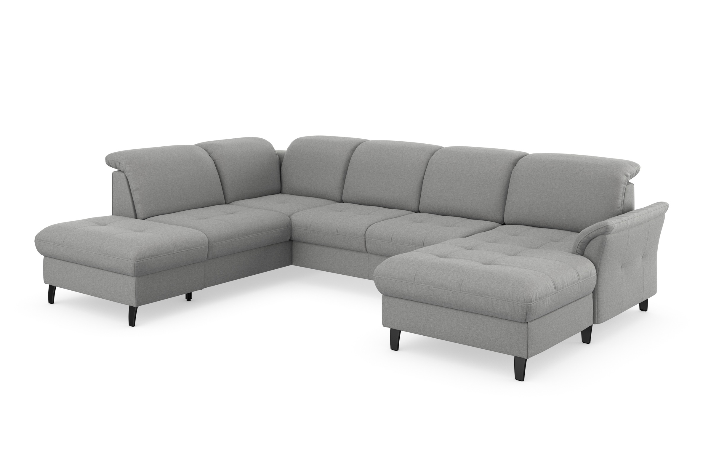 sit&more Wohnlandschaft »Maggiore U-Form«, wahlweise mit Kopfteilverstellung, Bettfunktion und Stauraum