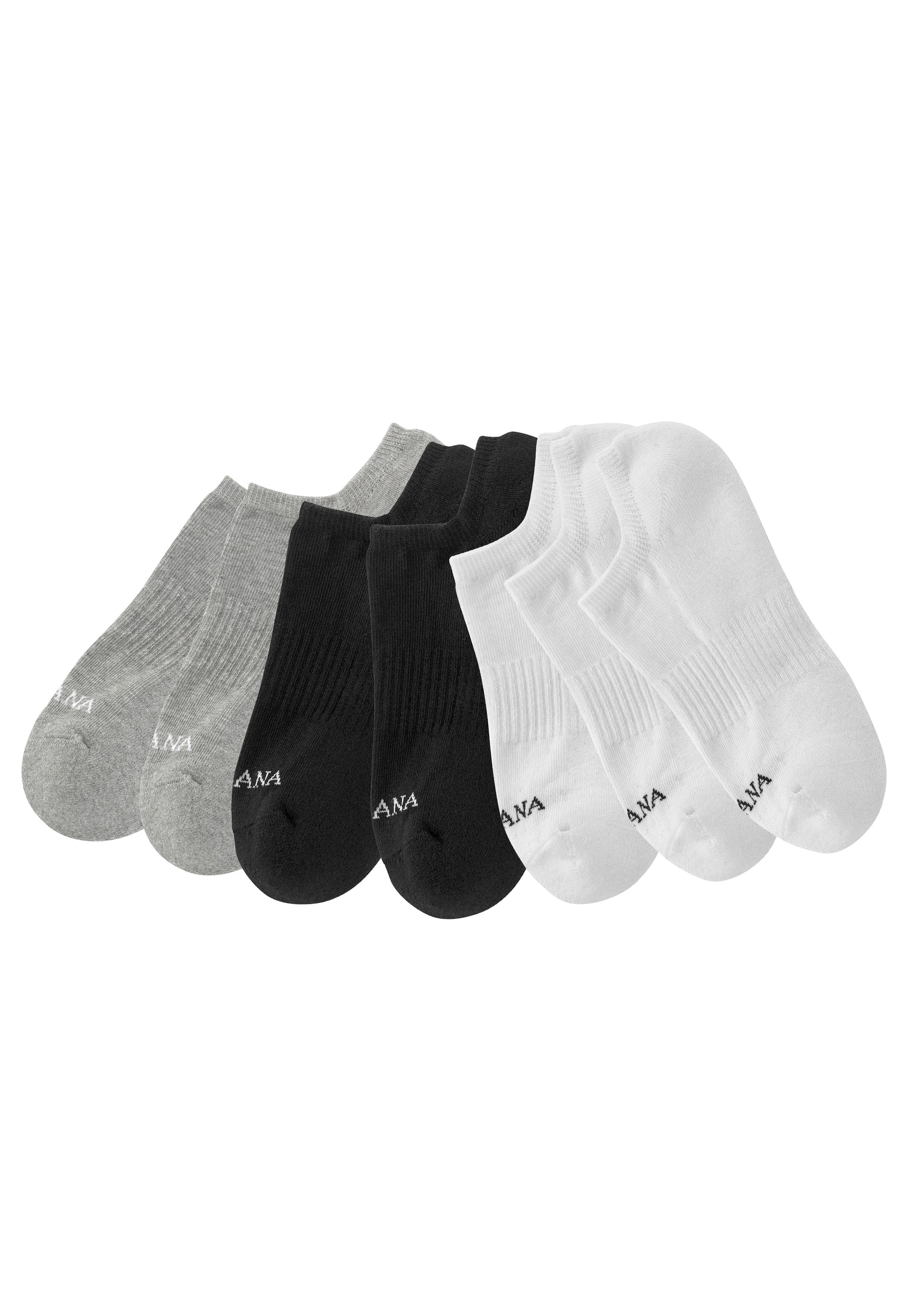 LASCANA ACTIVE Sneakersocken, (Packung, 7 Paar), mit Fußfrottee